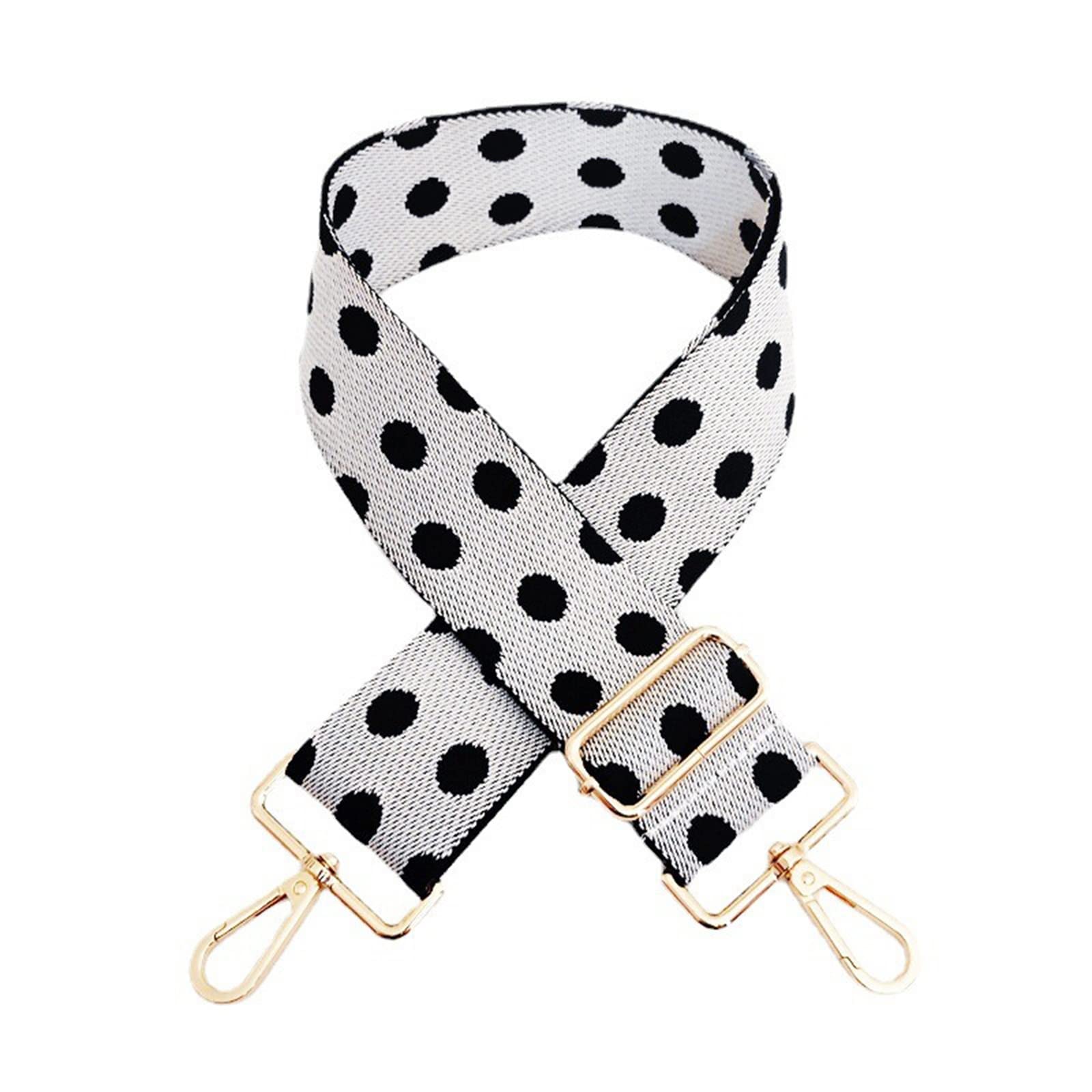 LOHGOU Adjustable Polka Dot Crossbody Bag Strap - Wide Replacement Purse Strap Extender for Women | Perfect for Handbags, Totes & Shoulder Bags (Fashion Accessory, Daily Use, Shopping, Travel)