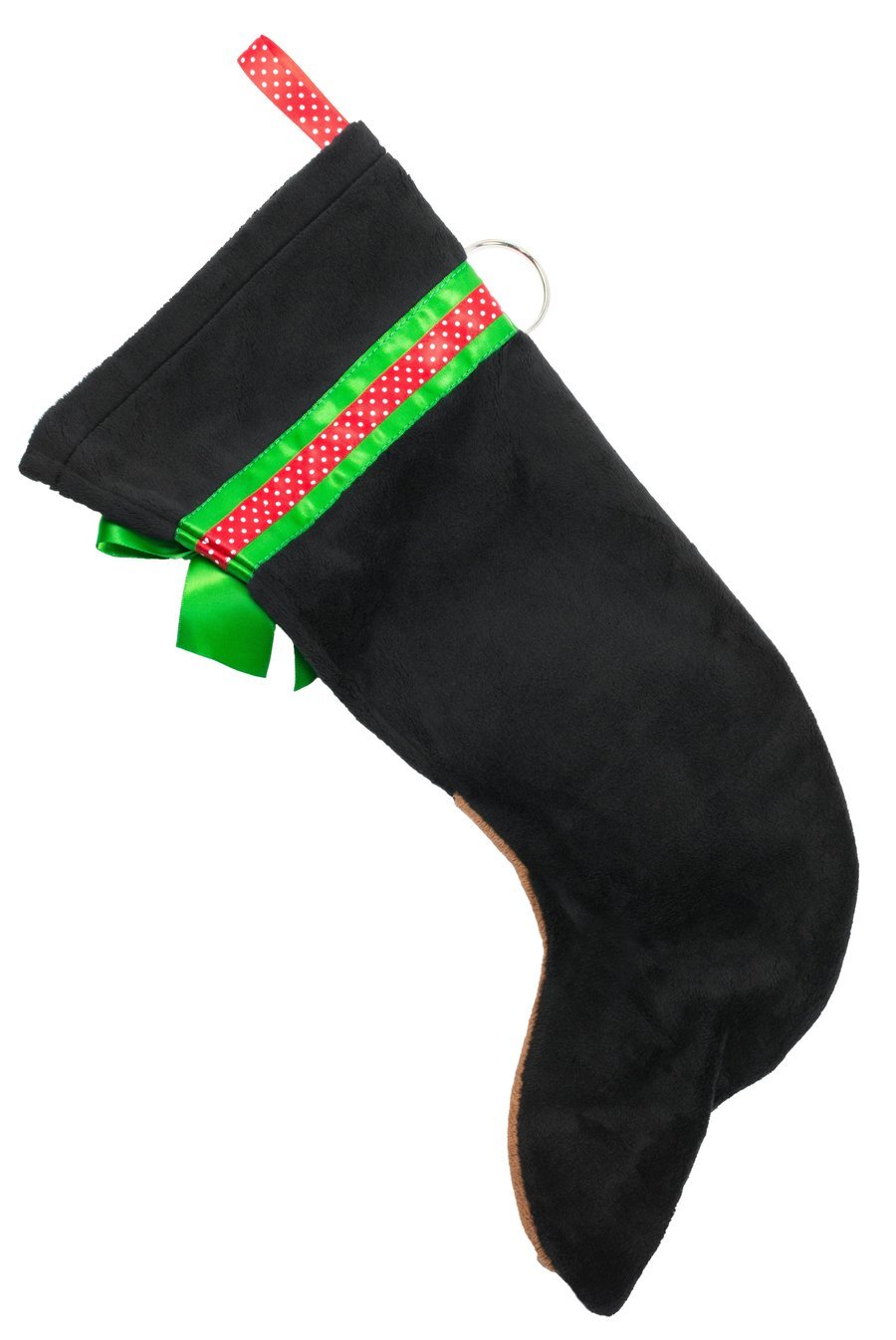 Black and Tan Dachshund Christmas Stocking for Dogs - Festive Holiday Pet Stocking with Cute Dachshund Design - Perfect for Fireplace Decor and Pet Gift Exchange