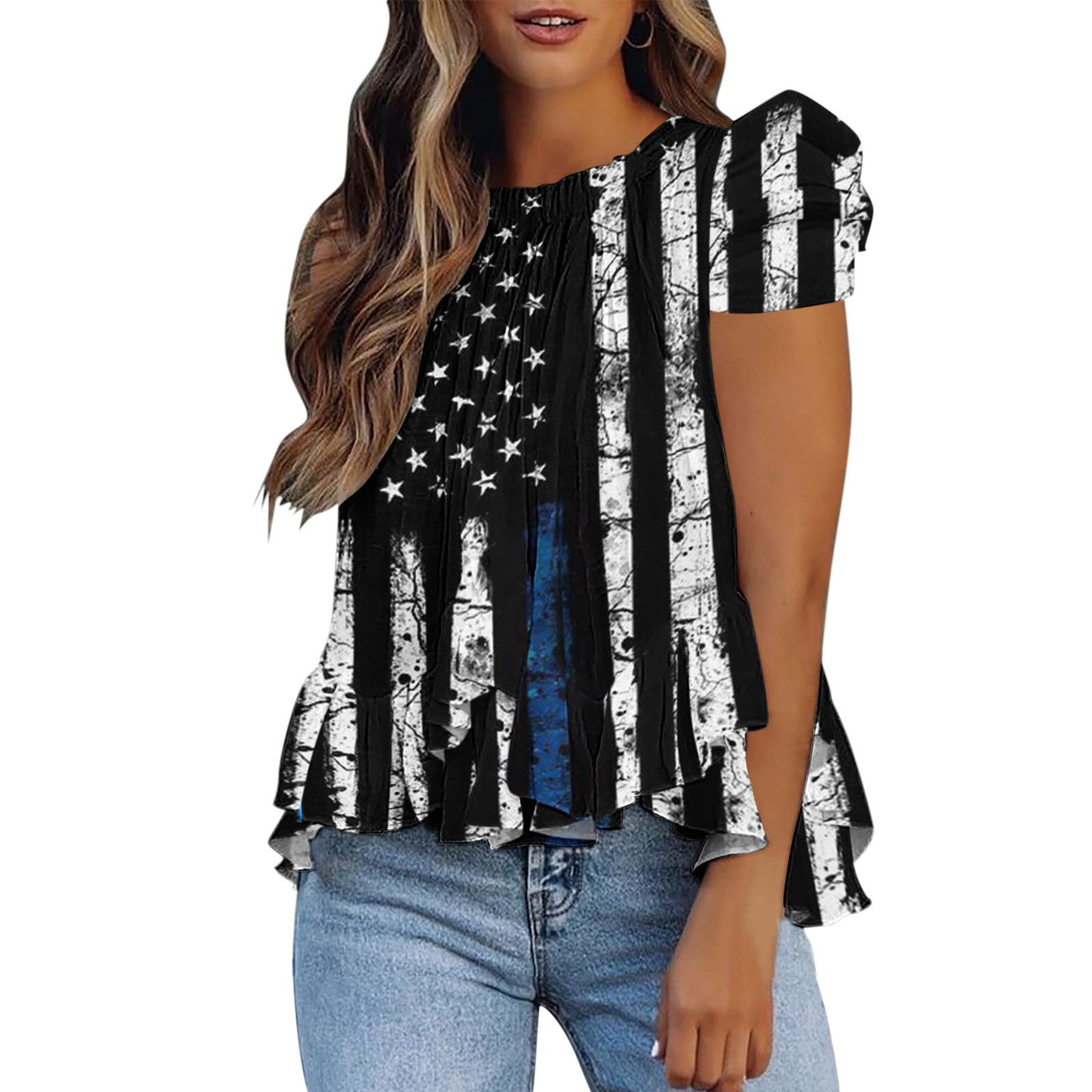 Women's Sexy V-Neck Cold Shoulder Tunic Top - Short Sleeve Casual Blouse for Leggings | Perfect for Date Night, Office Wear & Weekend Outfits