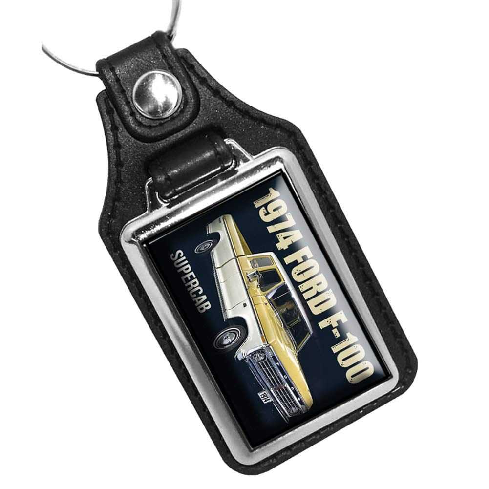 Brotherhood 1974 Heavy Duty Keychain for Ford F-100 Supercab Truck - Durable Metal Key Ring Holder for Men & Women - Perfect for Car Keys, House Keys & Everyday Carry (EDC) Accessories