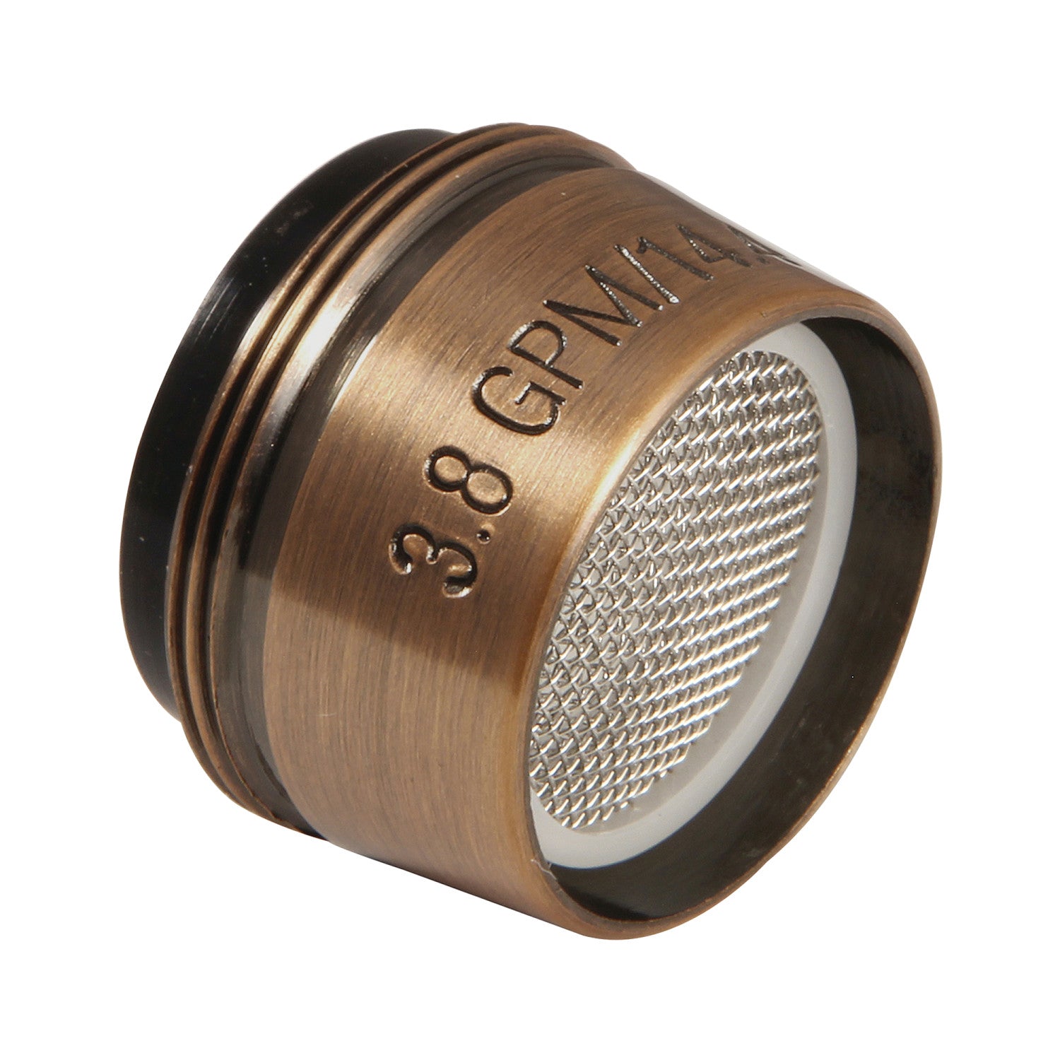 Cal Green KSSA810AC 3.8 GPM Male Aerator in Antique Copper - High Flow Water Saving Faucet Attachment for Kitchen, Bathroom & Outdoor Use