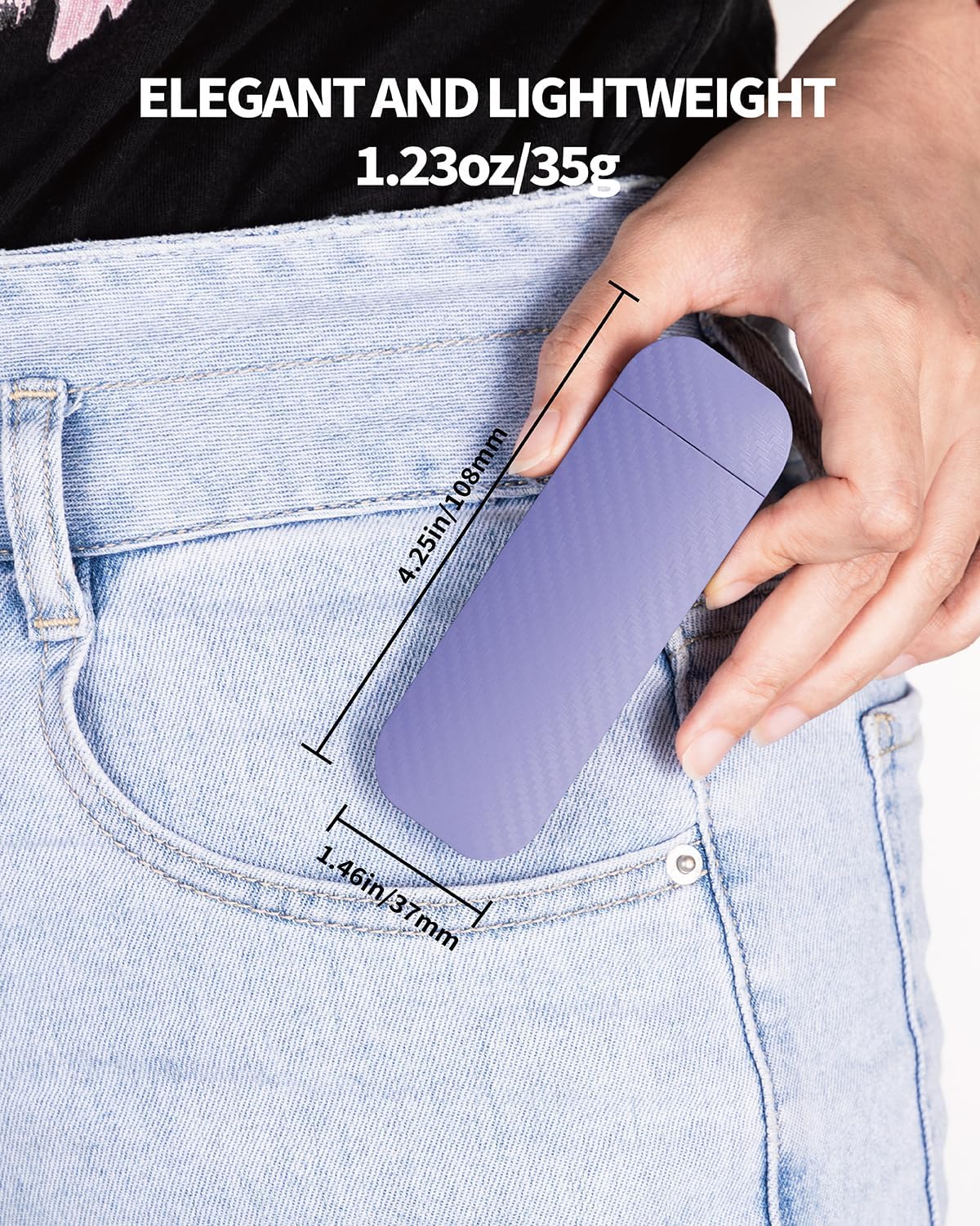 Rechargeable Clip-On Book Light for Reading in Bed - Adjustable Brightness, Romantic Purple LED Night Light - Perfect for Nighttime Reading, Studying, or Relaxing Before Sleep
