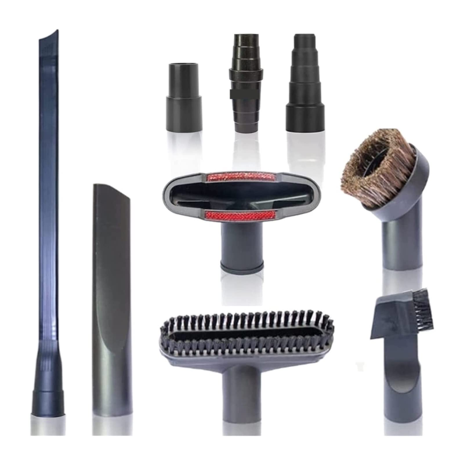 Universal Vacuum Hose Adapter & Flexible Crevice Tool - UVIYO Home Cleaning Kit Accessories for Dryers, Lint Vent Cleaners | Perfect for Deep Cleaning Carpets, Furniture & Hard-to-Reach Areas