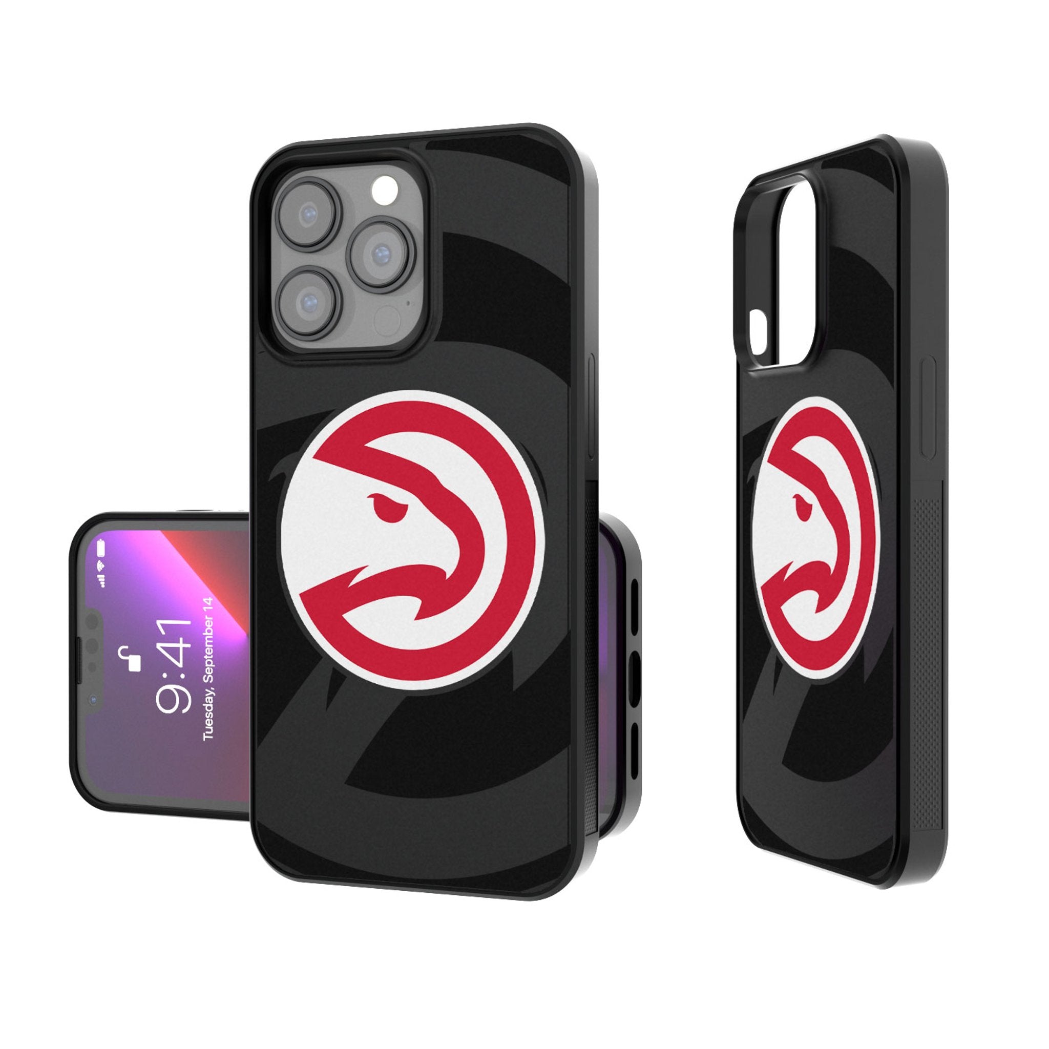 Atlanta Hawks Monocolor Tilt Bump Phone Case - Durable Protective Cover for iPhone & Samsung - Perfect for Basketball Fans & Game Days