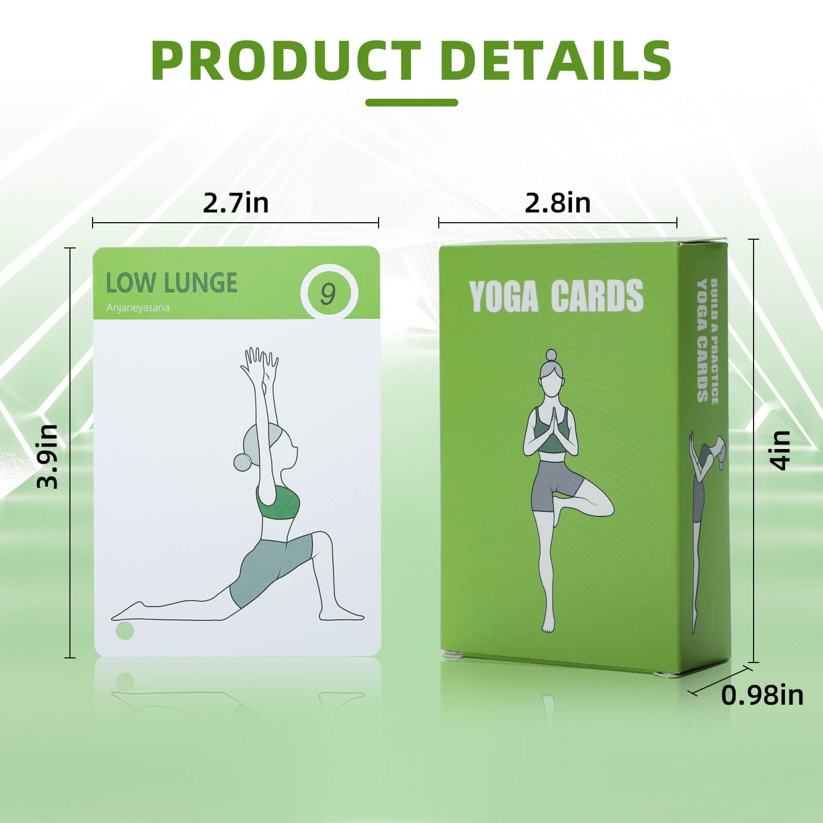70 Yoga Pose Flash Cards for Women - Home & Gym Workout Set with Illustrated Exercise Poster | Perfect for Yoga Practice, Fitness Training & Mindful Meditation