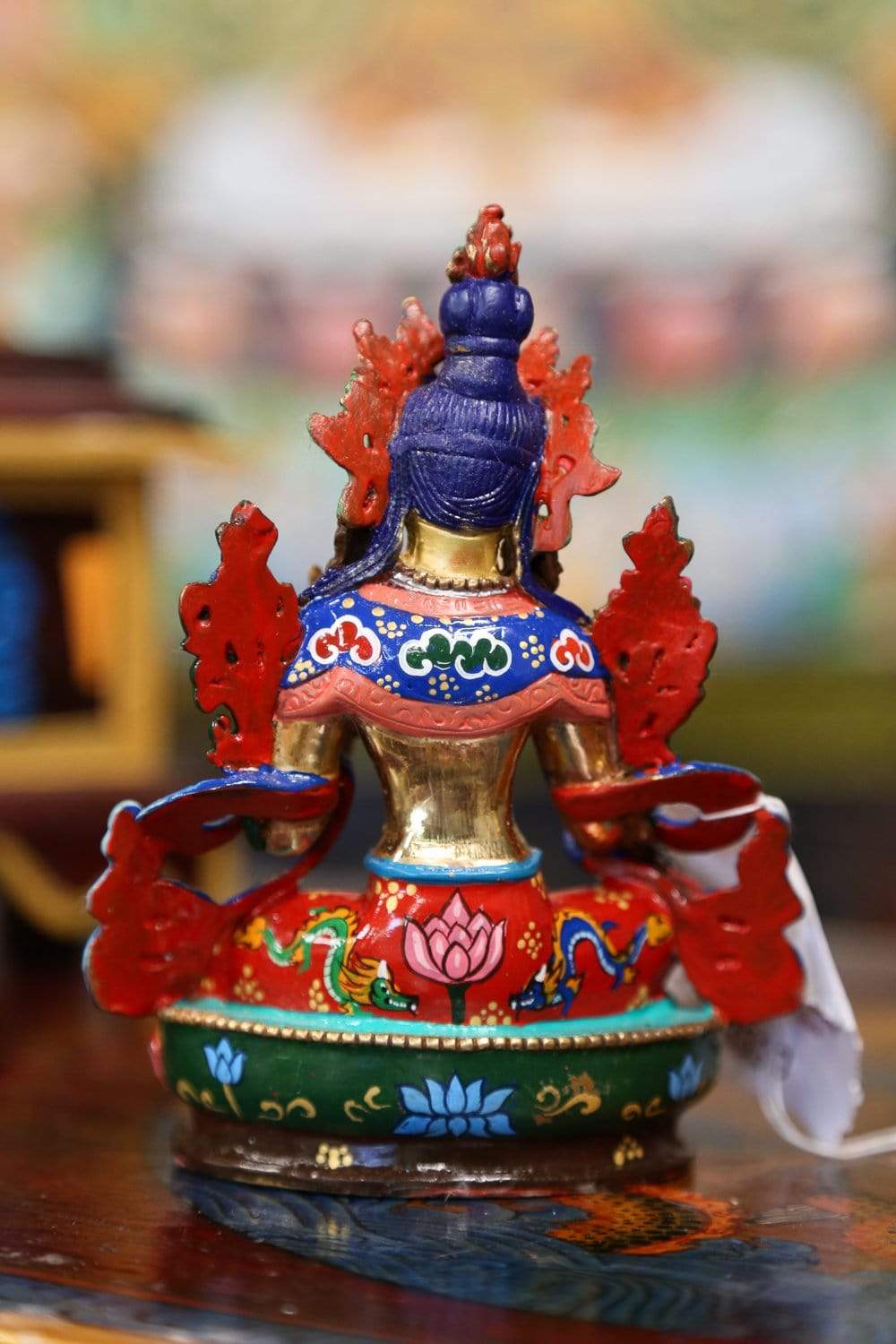Green Tara Savioress Statue - Buddhist Goddess of Compassion Statue for Home Altar, Meditation & Spiritual Decor | Handcrafted Resin Sculpture for Serenity & Blessings