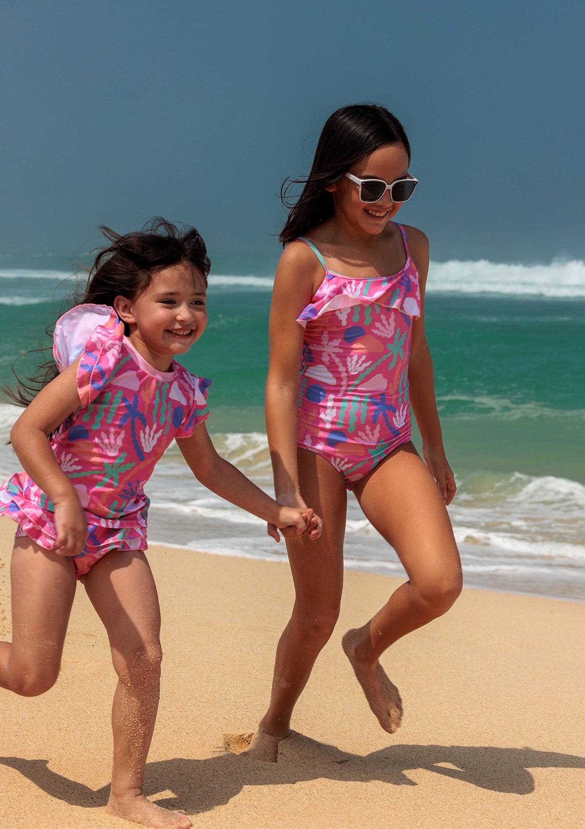 Palm Springs Swimsuits for Older Girls & Matching Father-Daughter Swimwear Sets | Beach Vacation, Pool Party, Family Outing