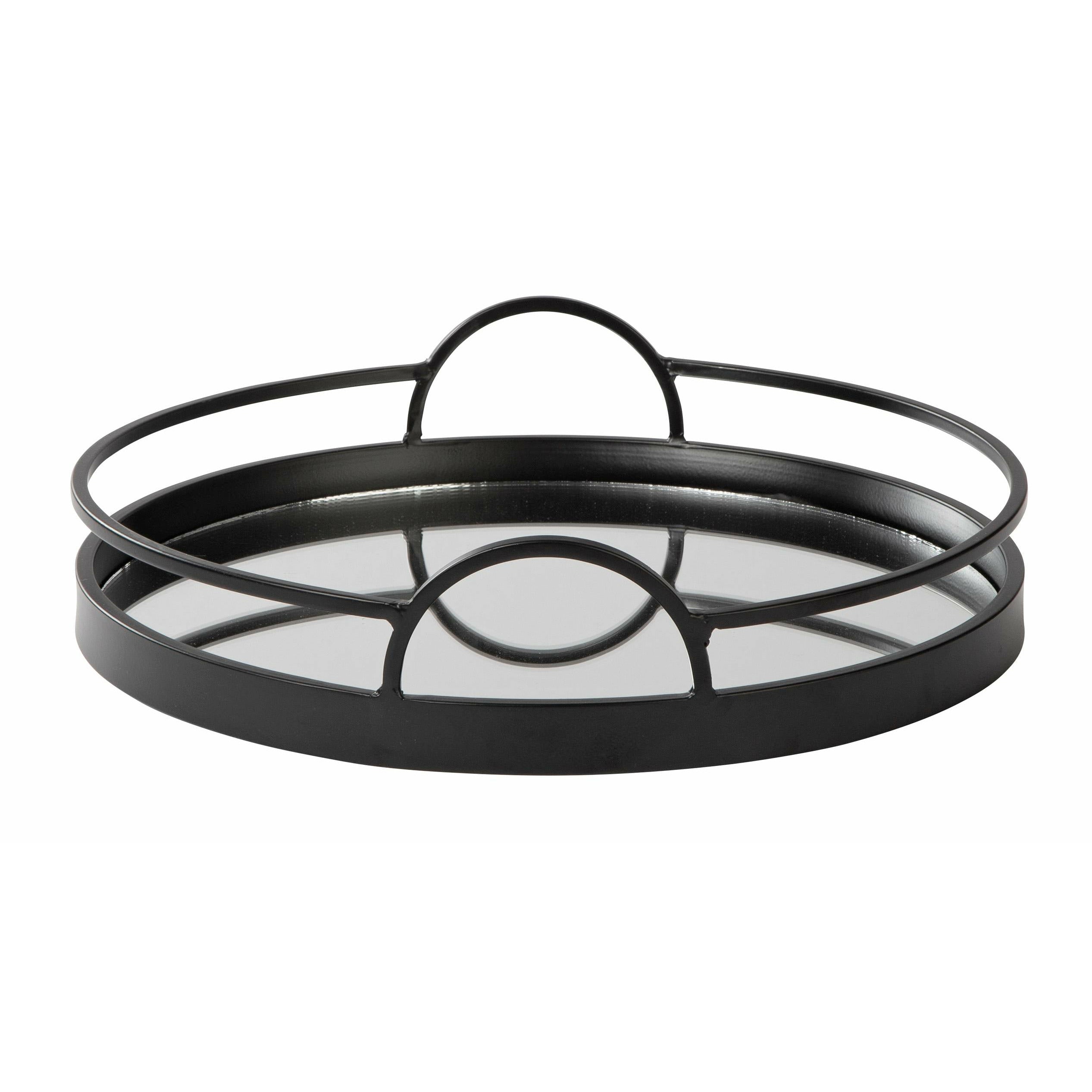 Adria Tray - Premium Black Serving Tray for Dining, Kitchen, and Party Use - Elegant Appetizer and Dessert Platter for Home Entertaining