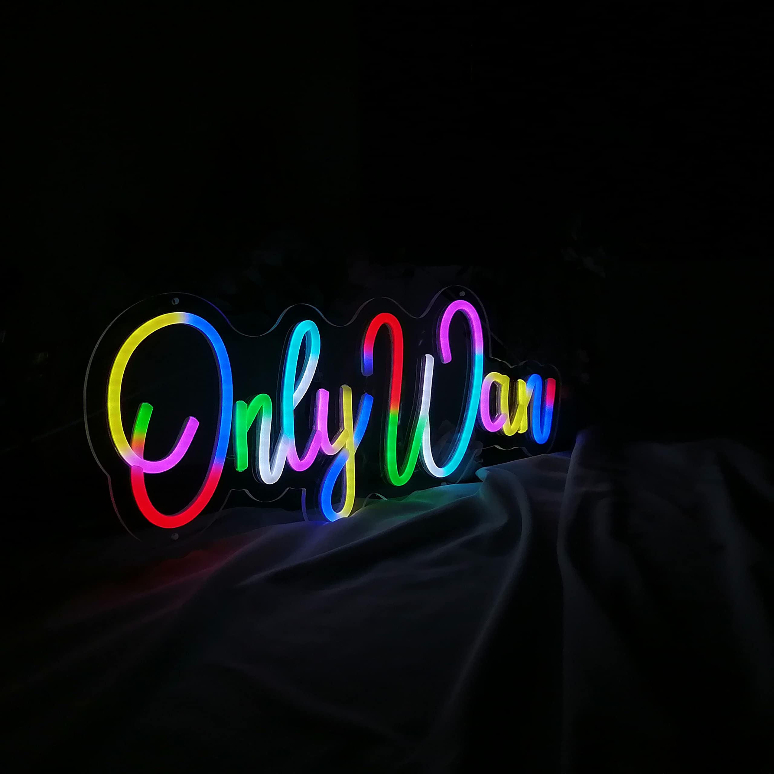Custom LED Neon Sign - Personalized Dimmable RGB Neon Lights with Music Sync for Bars, Restaurants & Business Decor | 38