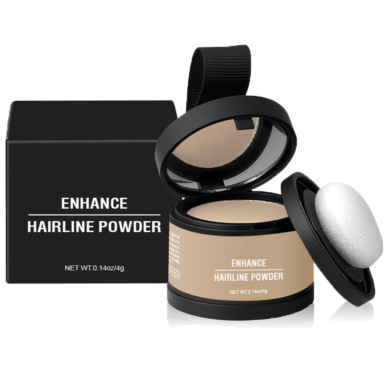 Maychee Hair Shadow Powder - Light Blonde Hairline Enhancer & Volumizing Root Touch-Up | Temporary Hair Thickening Powder for Thin Hair & Bald Spots | Perfect for Daily Use, Special Occasions & Travel