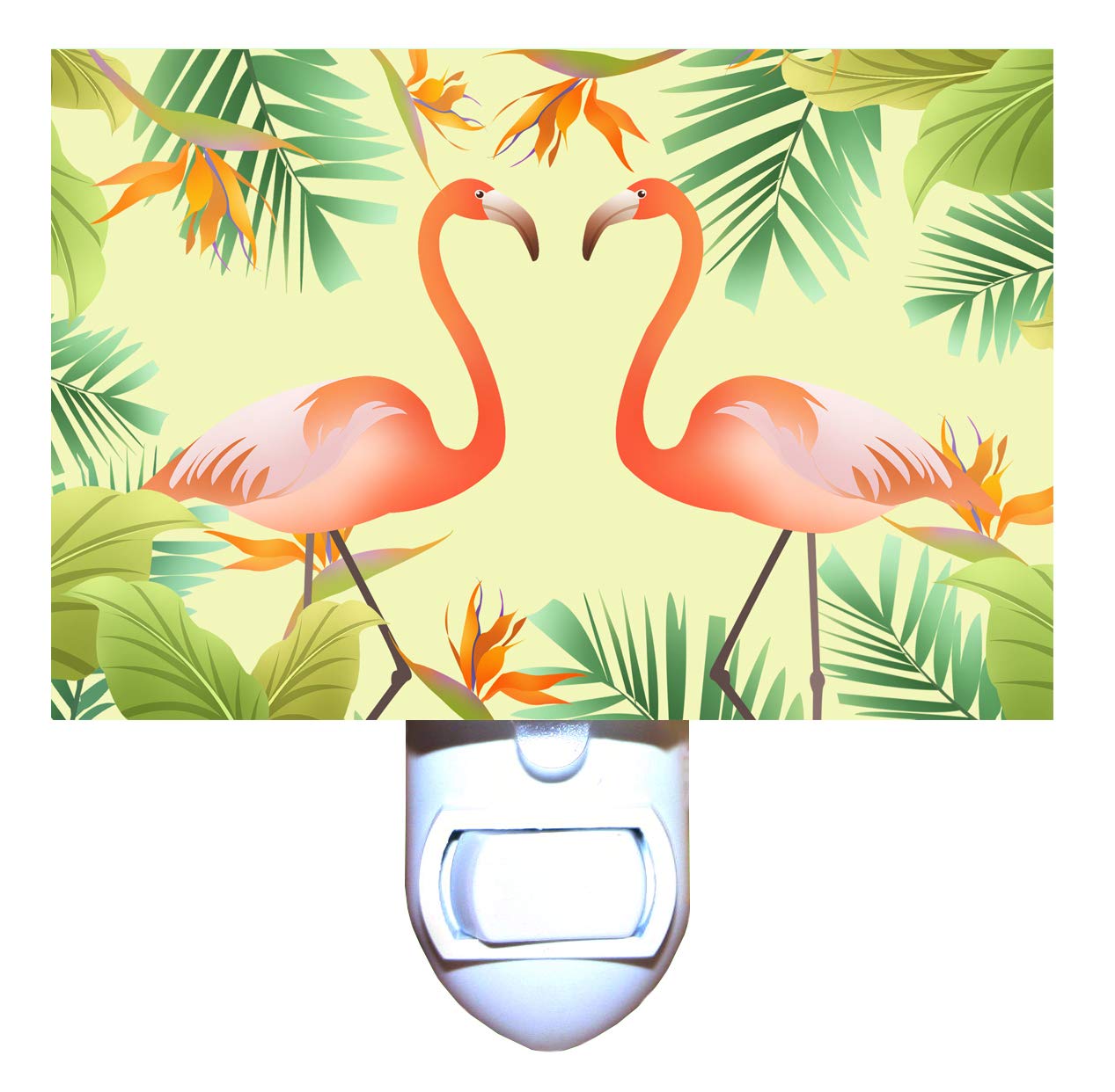 Flamingo Pair Night Light - Cute Pink Flamingo LED Nightlight for Kids Room, Nursery, Bedroom - Perfect for Nighttime Comfort & Decor