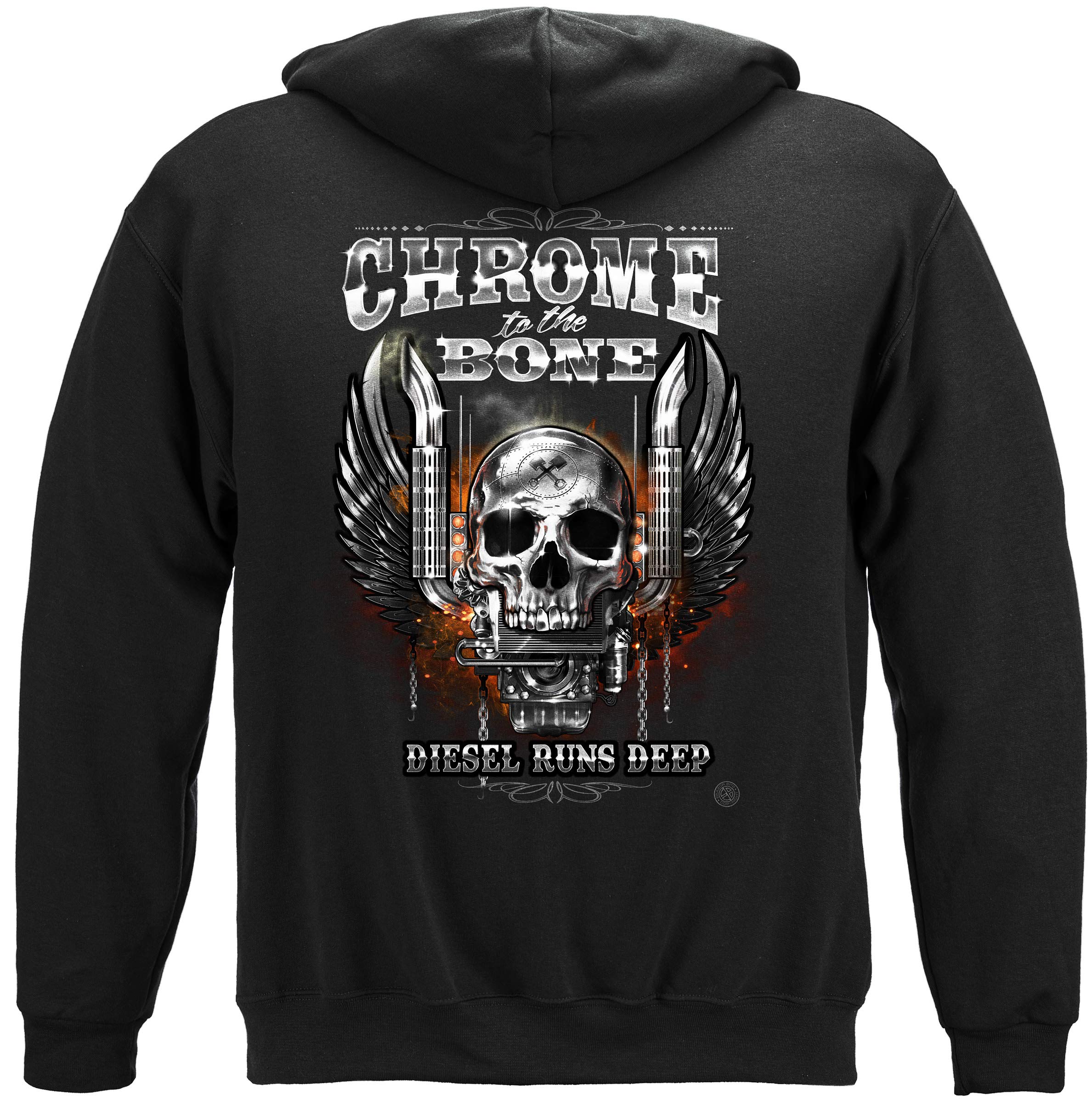Erazor Bits Trucker Hoodies - Big Rig Themed Cotton Jackets for Truck Drivers & Outdoor Enthusiasts