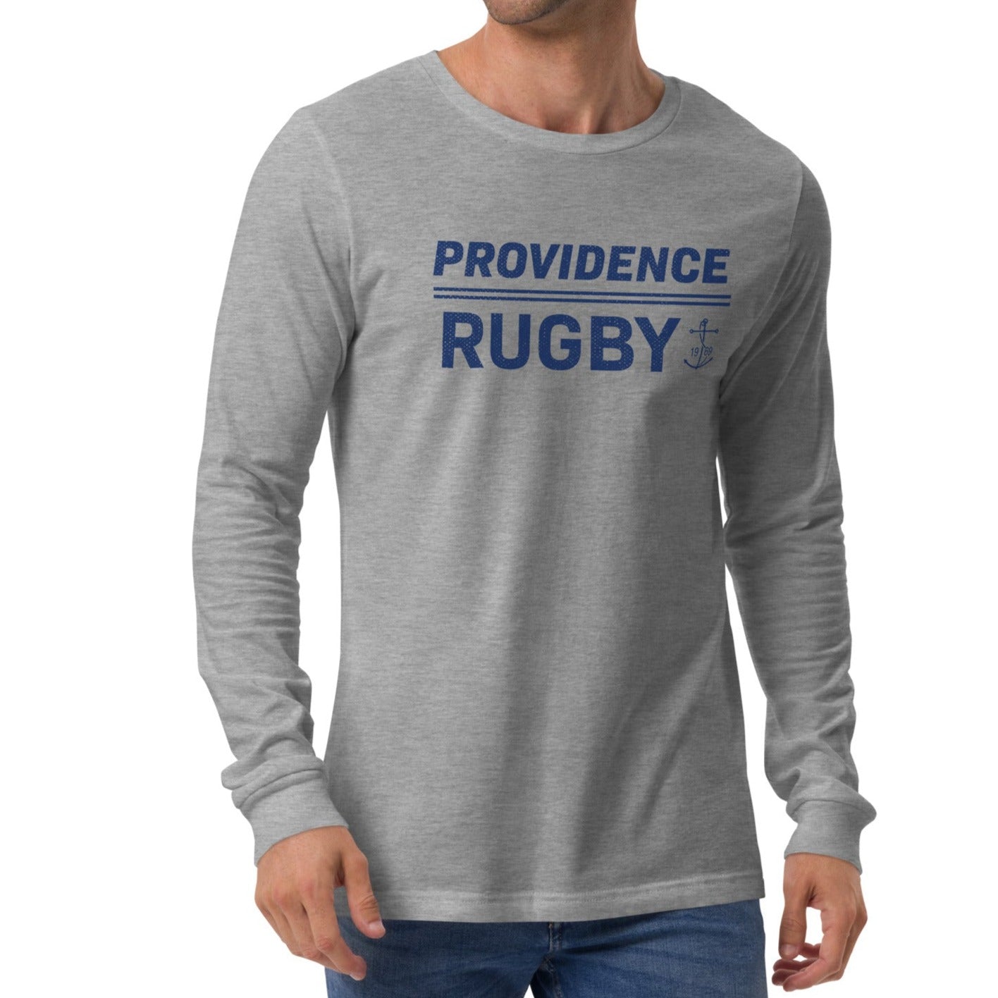 Providence RFC Long Sleeve Social T-Shirt - Comfortable Cotton Rugby Shirt for Men - Perfect for Casual Wear, Sports & Team Events