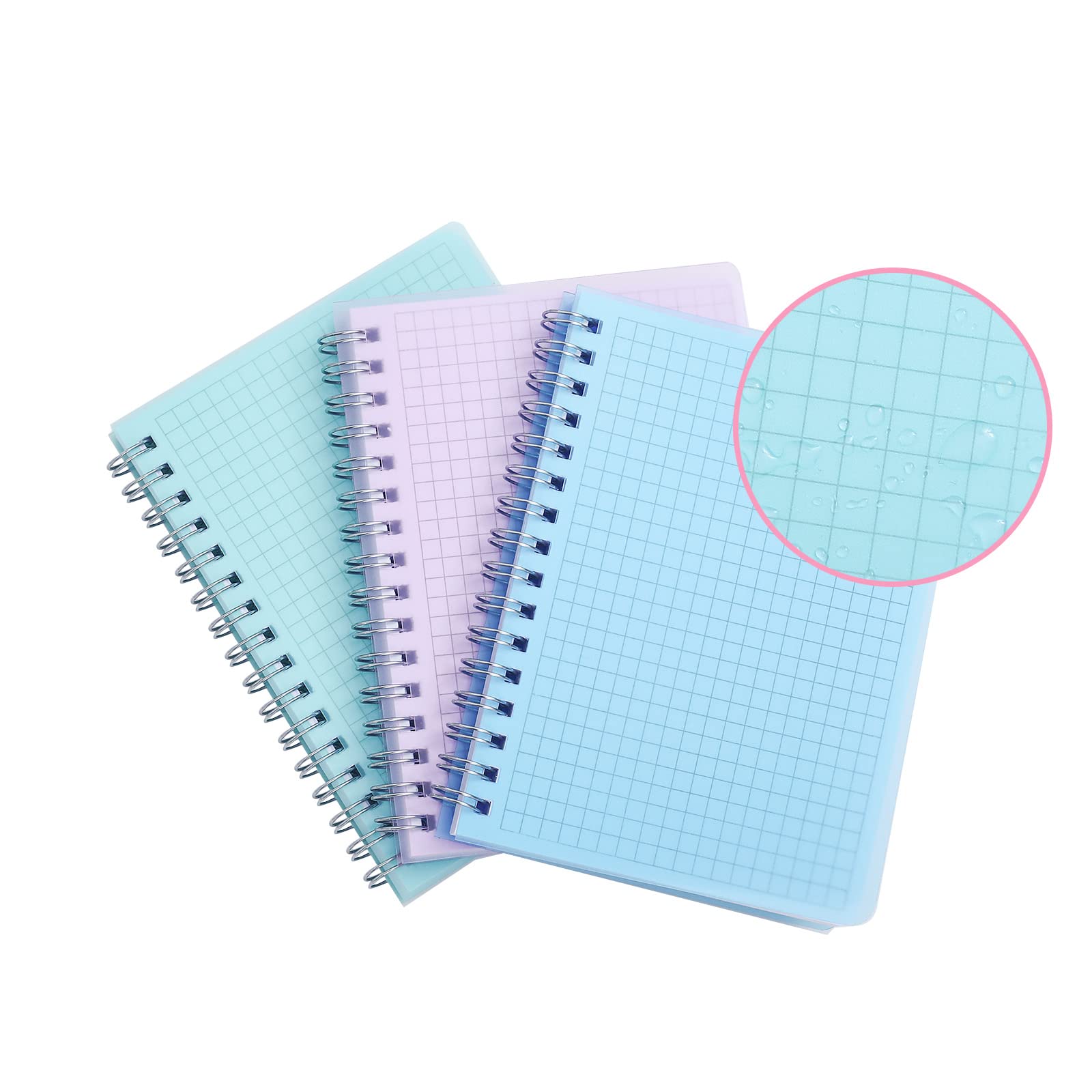 Premium Graph Paper Notebook 3-Pack - 4.3