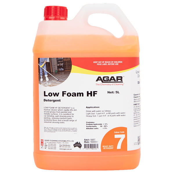 Low Foam HF Detergent for Painted & Metallic Surfaces - Safe Cleaning Solution for Automotive, Industrial & Laboratory Use
