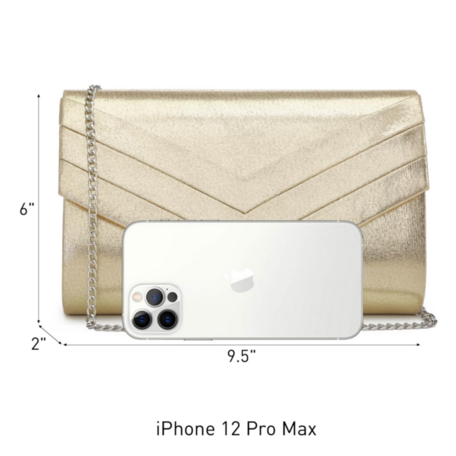 Elegant Dasein Women's Evening Clutch Bag for Formal Parties, Weddings, Prom & Cocktail Events - Perfect Wedding Guest Purse & Special Occasion Handbag