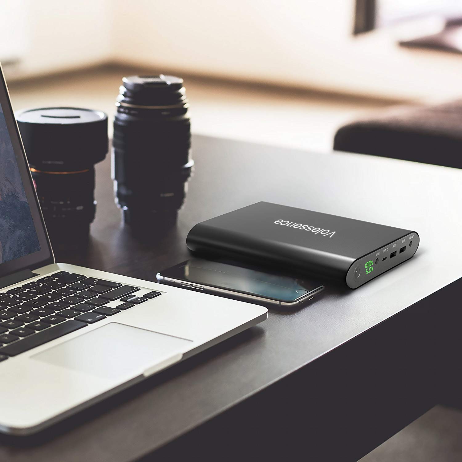 50000mAh Portable Laptop Power Bank - Universal 5V/8.4V/9V/12V/16V/20V Fast Charging for Laptop, Tablet, Smartphone - Perfect for Travel, Work, and Outdoor Adventures