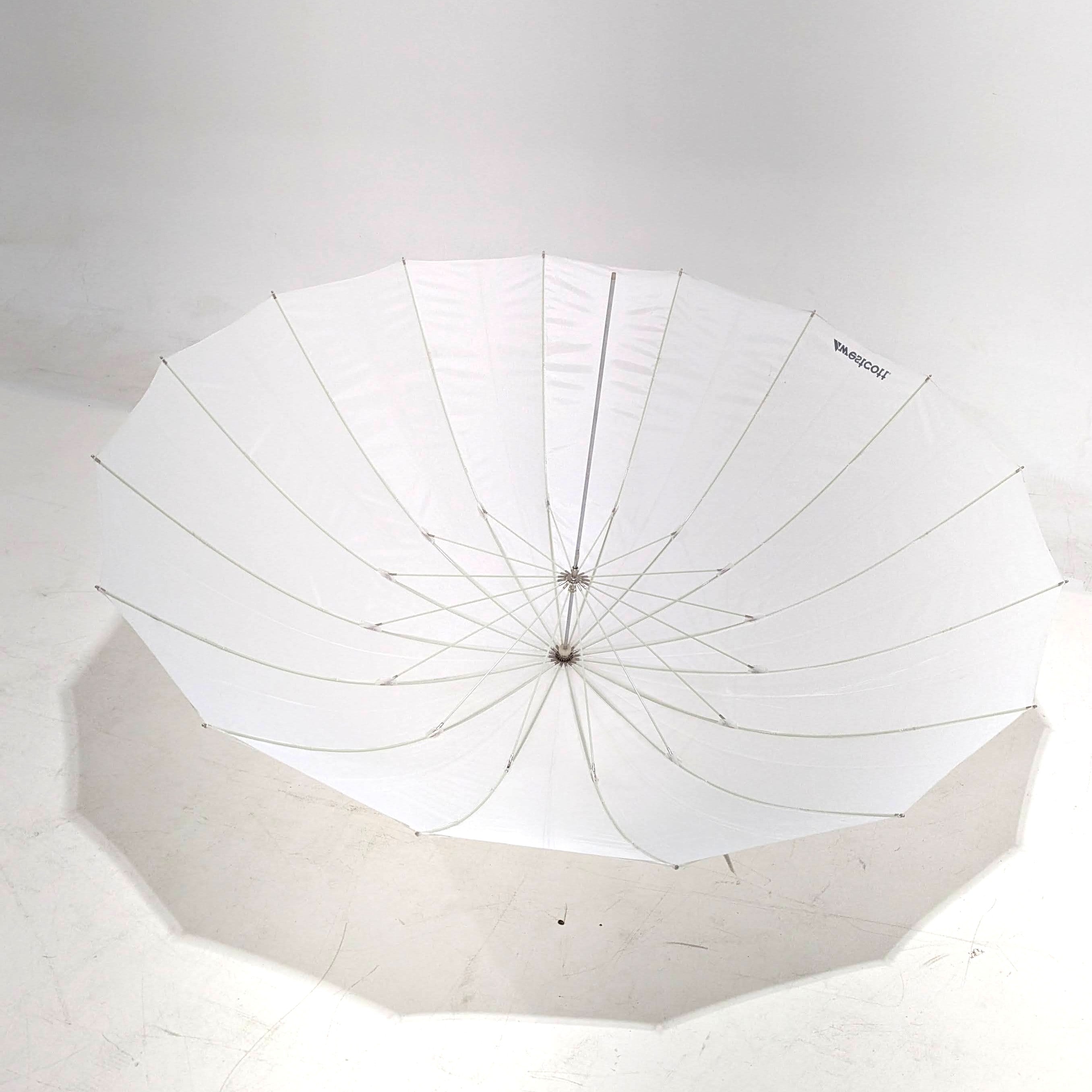 Used Westcott 7-Foot Parabolic Umbrella with White Diffusion - Perfect for Studio Photography, Portrait Lighting & Professional Photo Shoots