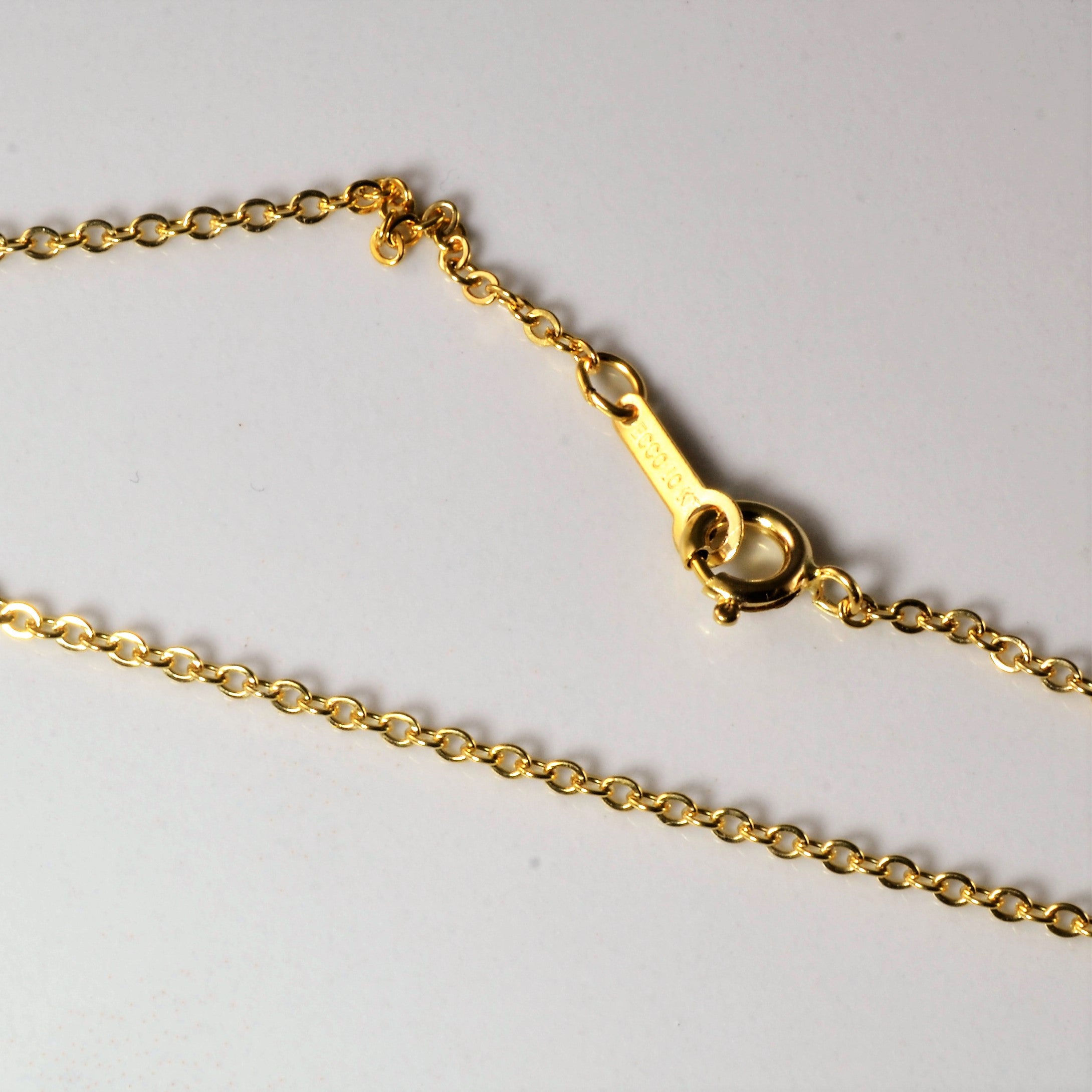 10K Yellow Gold Rolo Link Chain Necklace 16 Inch - Classic Dainty Jewelry for Women, Perfect for Everyday Wear & Layering