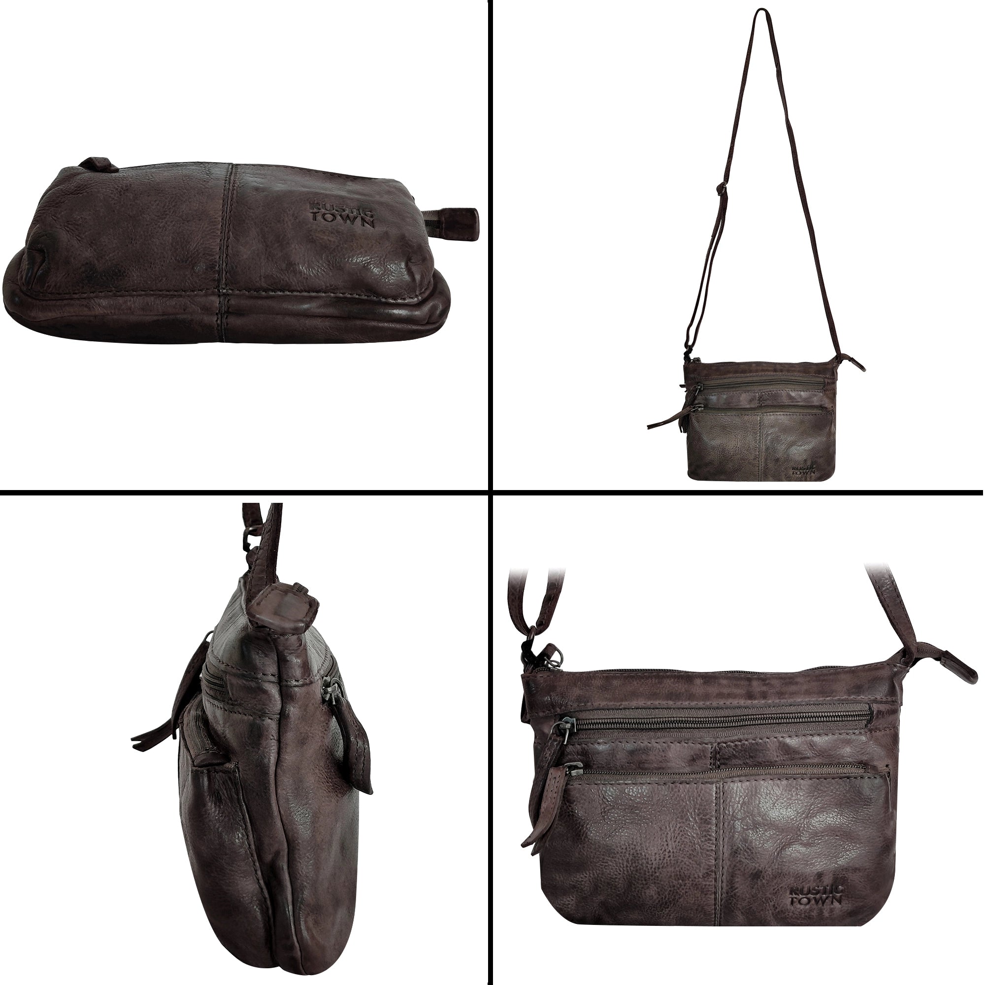 Genuine Leather Crossbody Bag for Women - Stylish & Durable Stone Brown Shoulder Purse | Perfect for Work, Travel & Everyday Use