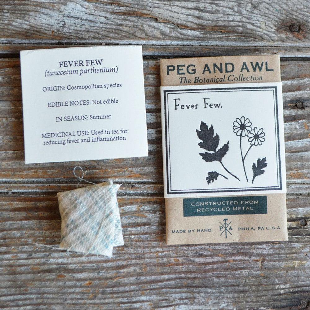 Peg and Awl Botanical Necklace - Feverfew Flower Pendant for Women | Handmade Nature-Inspired Jewelry | Perfect for Boho, Vintage & Everyday Wear