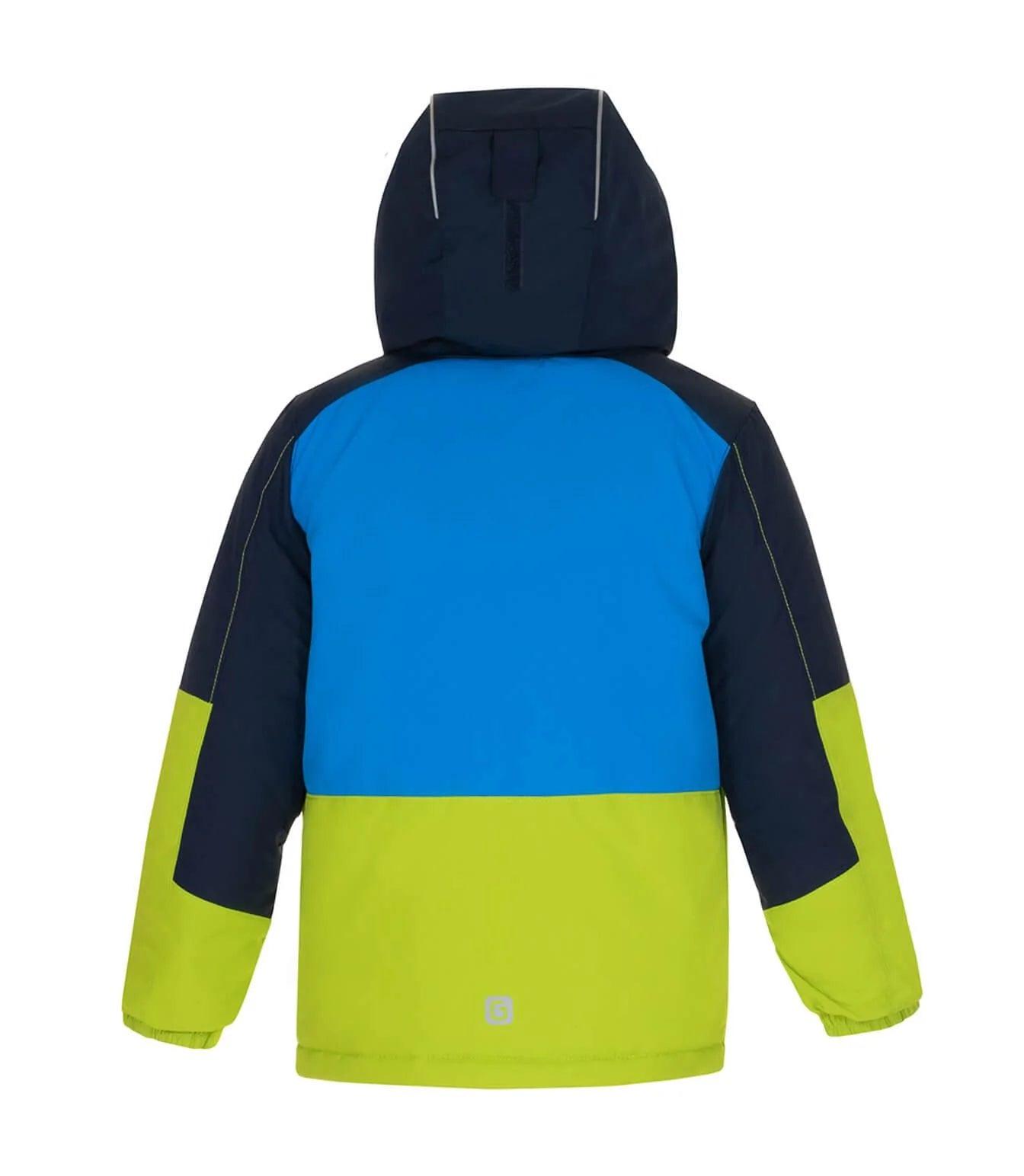 Gusti Isaac Snow Suit for Kids - Waterproof Winter Jacket & Pants Set, Insulated Blue Snowsuit for Boys & Girls - Perfect for Skiing, Sledding & Outdoor Winter Activities