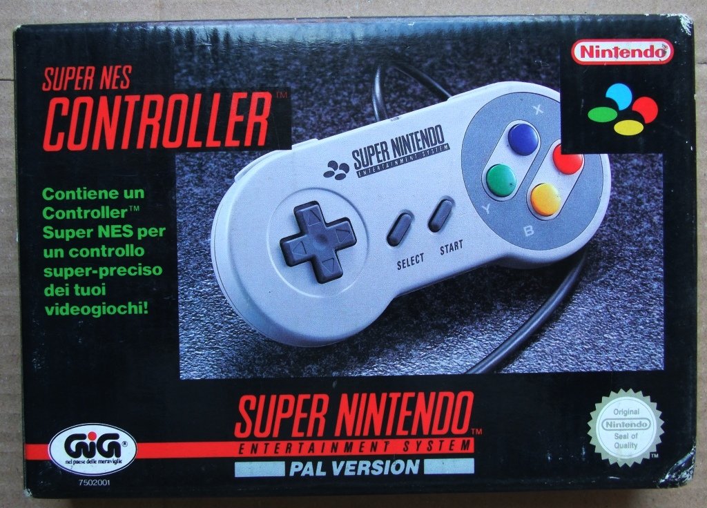 Original SNES Super Nintendo Controller - Classic Wired Gamepad for Retro Gaming - Compatible with SNES, Super NES, NES Classic, and Raspberry Pi - Perfect for Vintage Gaming Enthusiasts and Collectors