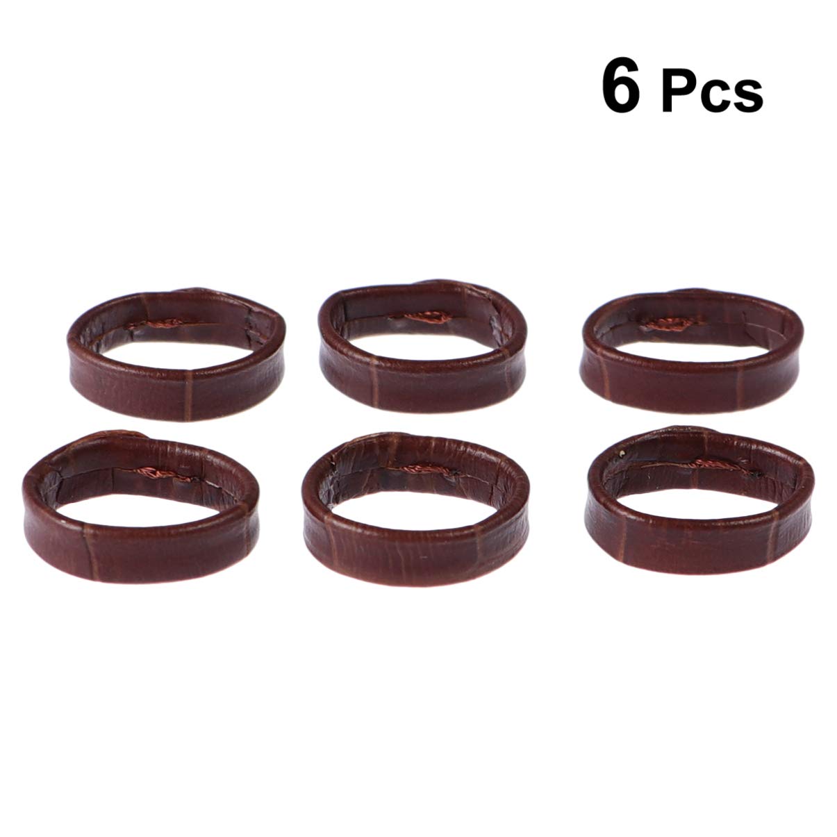 Hemobllo 6pcs 18mm Leather Watch Strap Loop Band Holder Keeper Retainer Ring - Black Replacement Watch Repair Parts for Men Women DIY Accessories