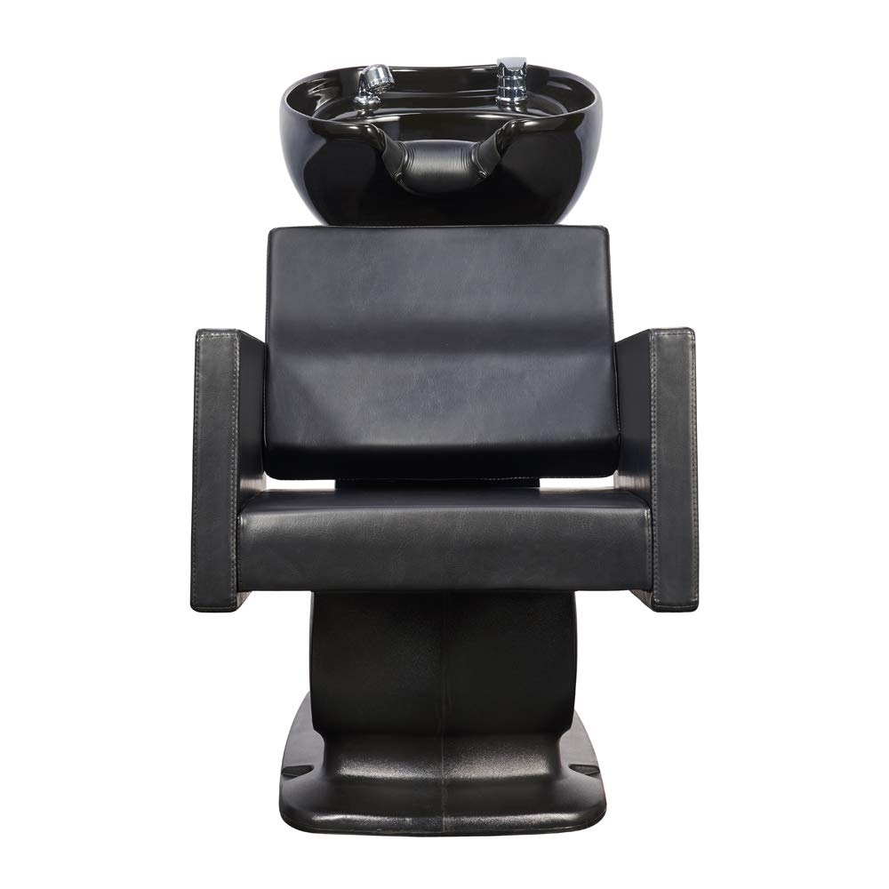 Professional Salon Shampoo Backwash Unit - Barber Hair Washing Station with Adjustable Headrest by TAKARAN - Perfect for Salons, Spas & Home Use