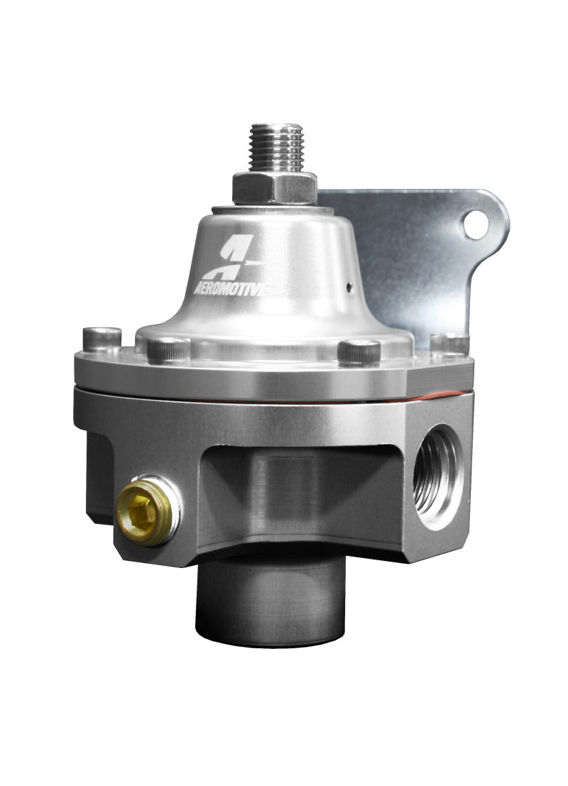 Aeromotive 3 Port Carbureted Fuel Bypass Regulator - 2 x ORB 06 & 1 x ORB 6 Ports - High Performance Fuel Pressure Regulator for Carbureted Engines - Perfect for Racing, Hot Rods & Classic Car Builds