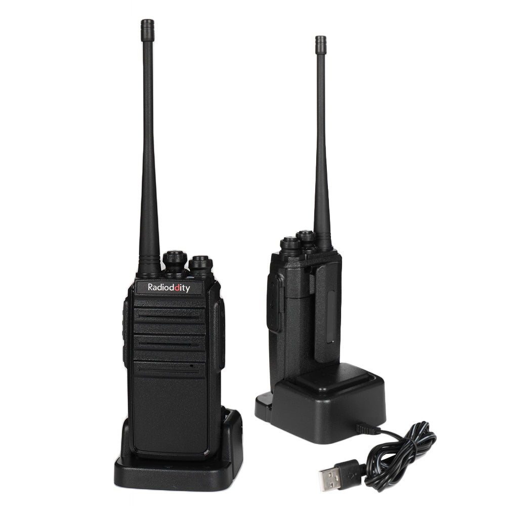 Radioddity GA 2S UHF Long Range Two-Way Radio (2-Pack/4-Pack) with USB Charging - Ideal for Outdoor Adventures, Construction Sites & Emergency Communication