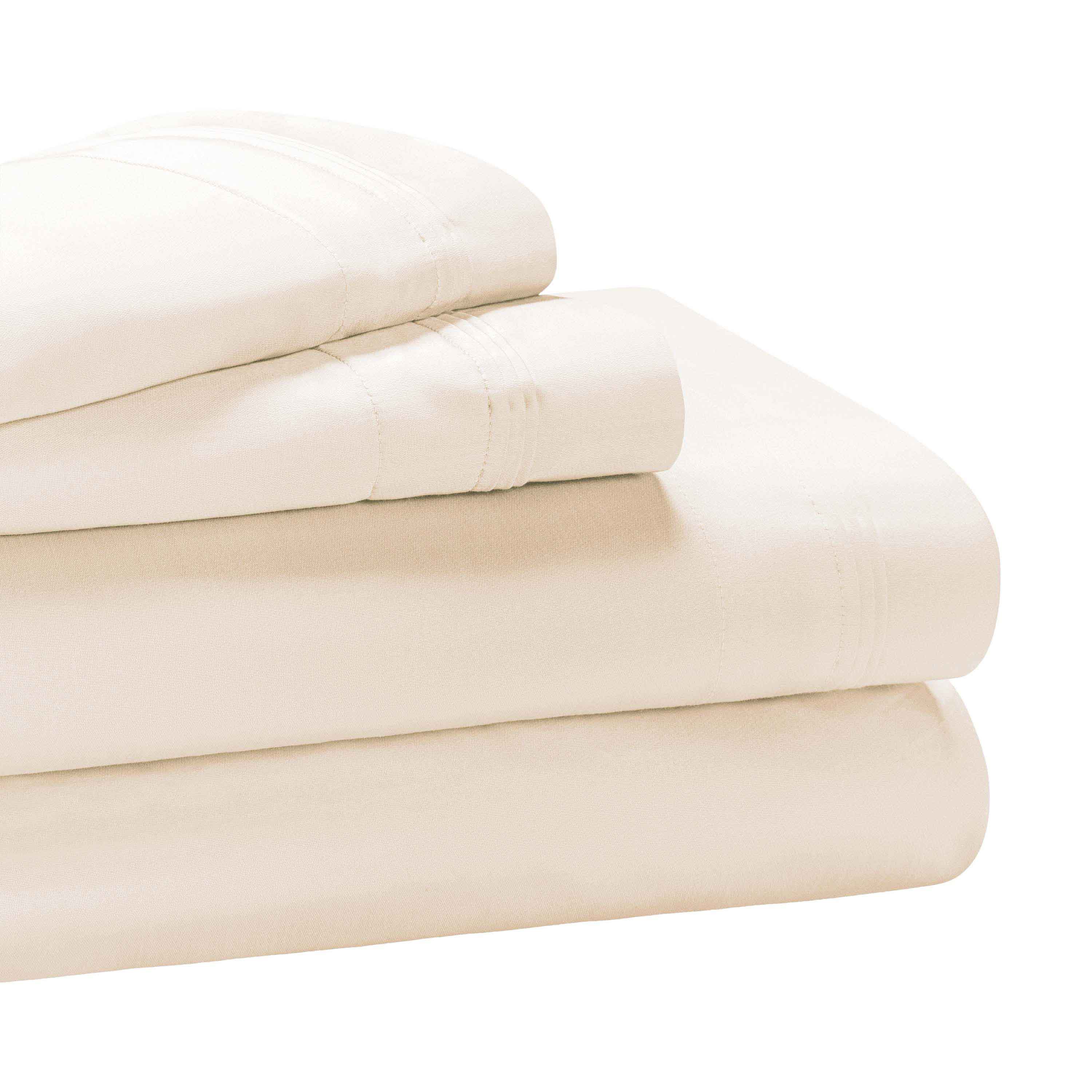 Premium 650 Thread Count Egyptian Cotton Sheet Set - Eco-Friendly, Breathable & Hypoallergenic - Perfect for Luxury Bedding & Hot Sleepers