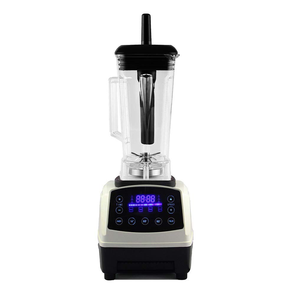 2200W Commercial Juicer and Smoothie Blender - 2L High-Speed 45000 RPM Multifunction Ice Crusher with Stepless Speed Control - Perfect for Smoothies, Juicing, and Frozen Drinks in Restaurants, Cafes, and Homes (White)