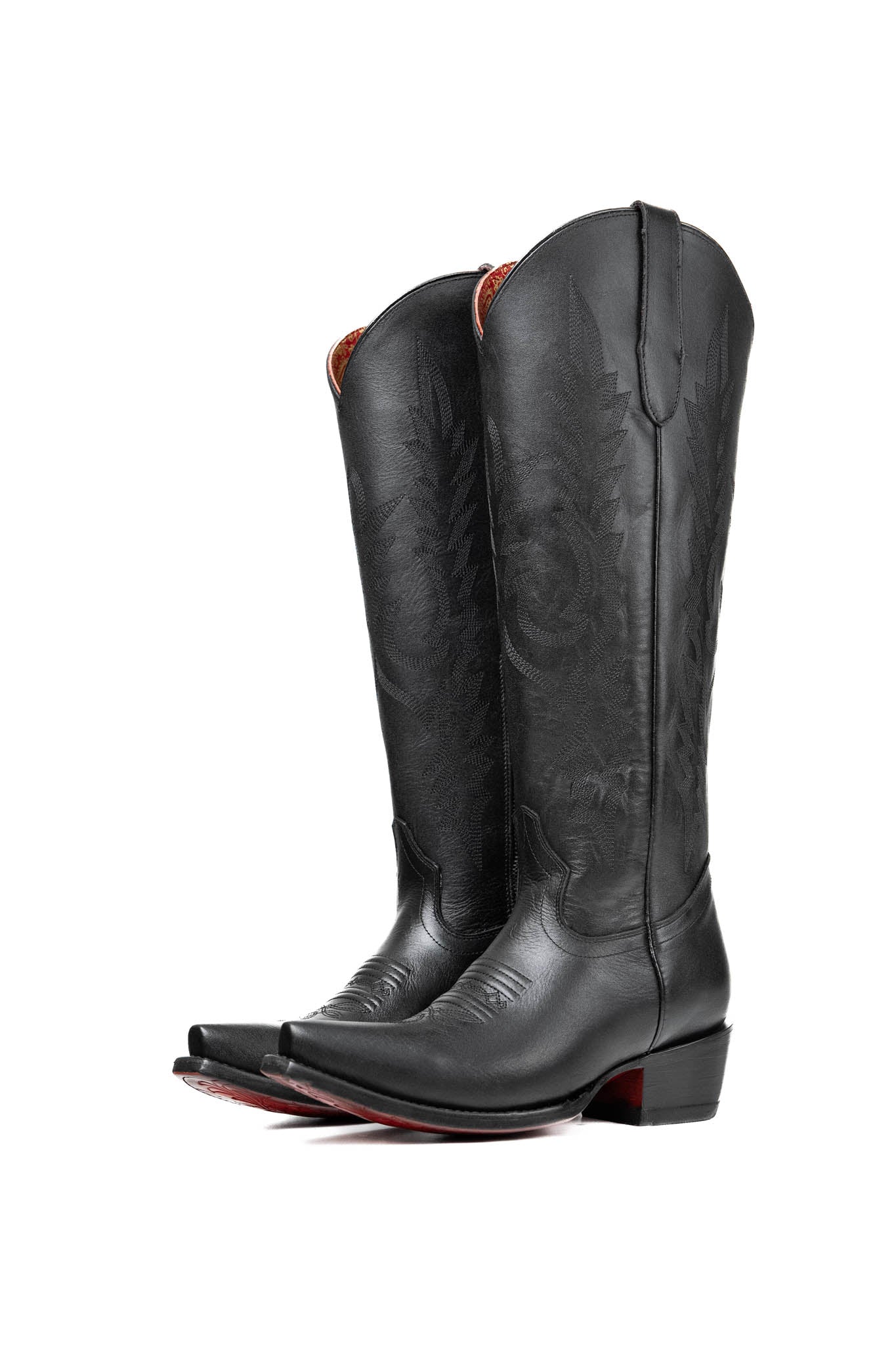 Scarlett Women's Tall Red Bottom Snip Toe Cowgirl Boots - Western Fashion for Rodeo, Country Dancing & Everyday Wear