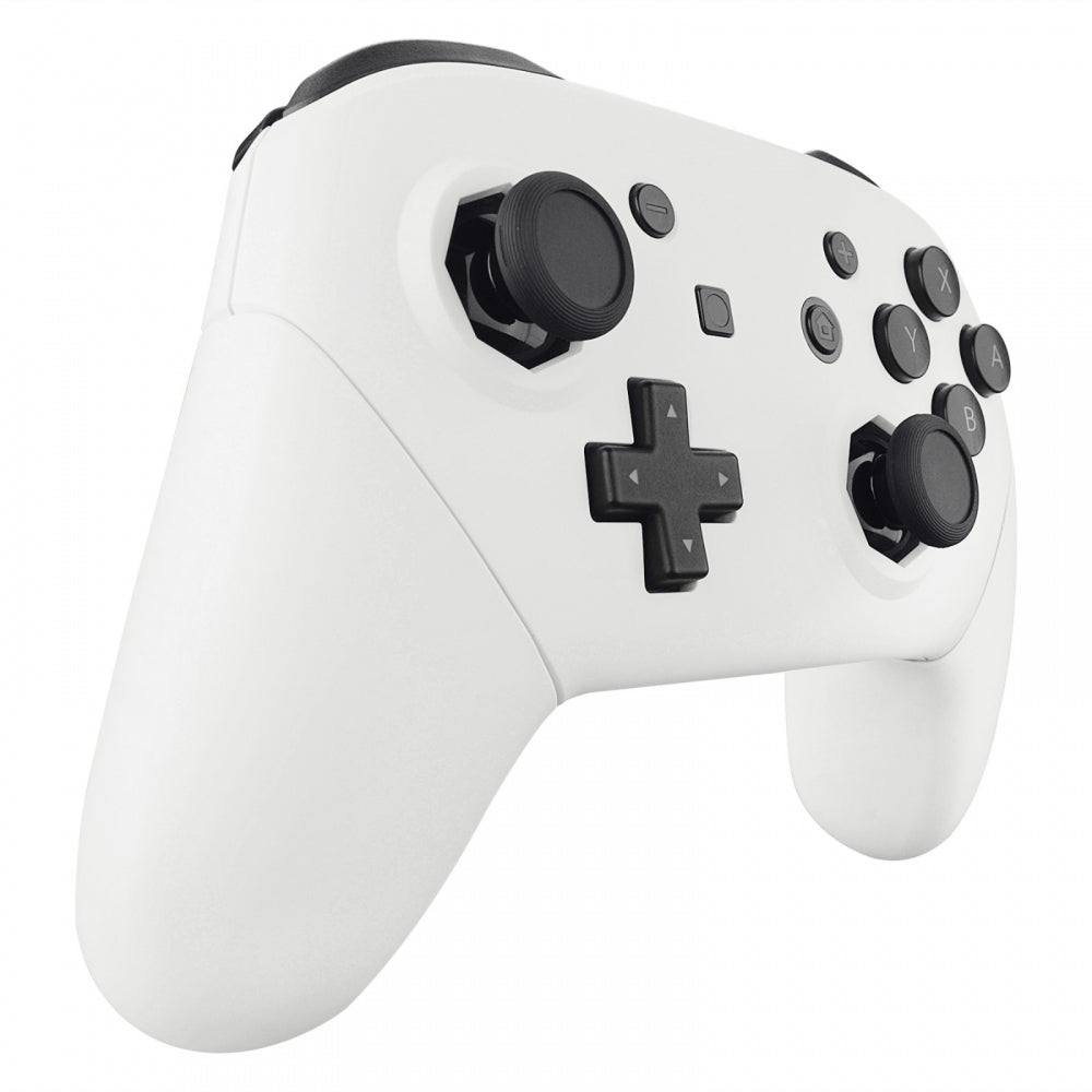 eXtremeRate Octagonal Gated Joystick Replacement Kit - Full Shell Set with Faceplate & Backplate for Nintendo Switch Pro Controller (White) | Perfect for Competitive Gaming & Enhanced Control