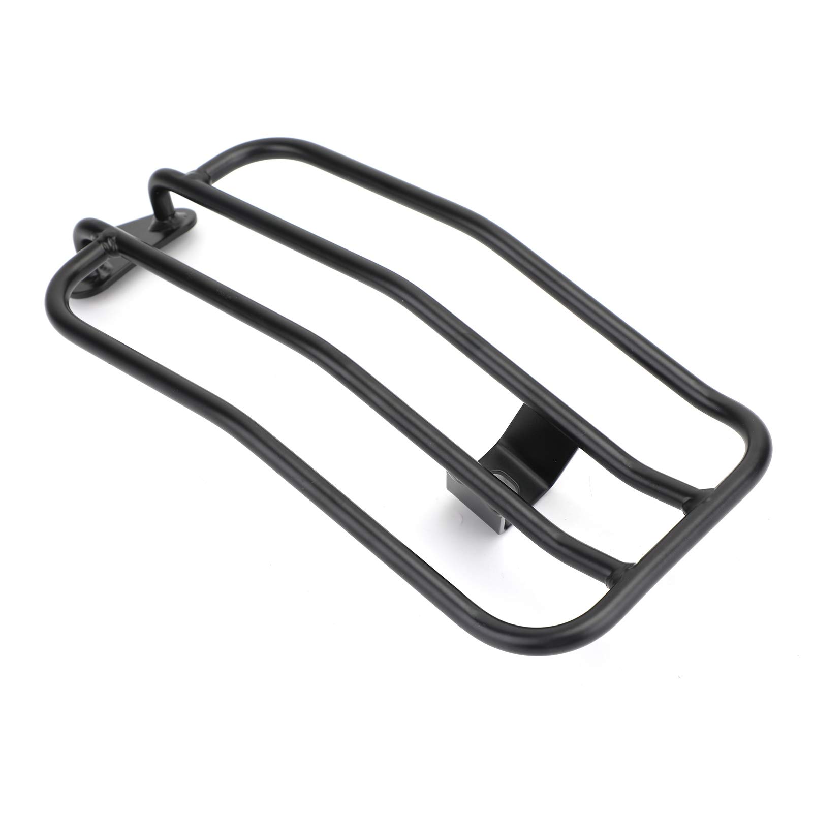 Motorcycle Luggage Rack Top Case Carrier - Heavy Duty Rear Utility Rack for Solo Seat & Fender - Compatible with Honda CMX300/500 Rebel 2017-2020 (Black) - Perfect for Long Rides & Touring Accessories