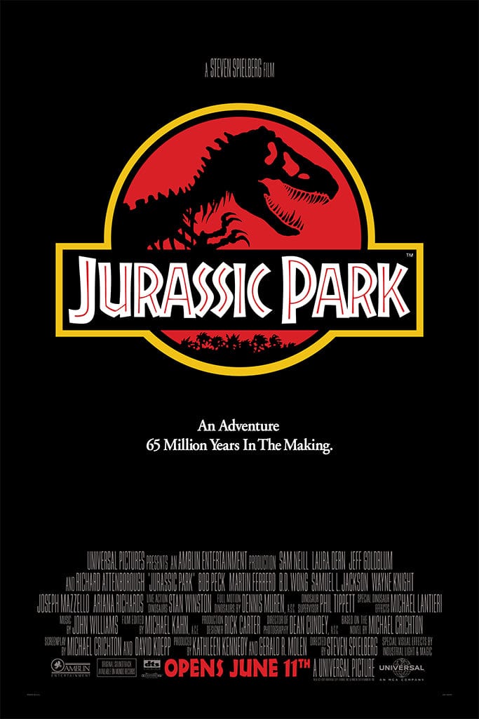 Jurassic Park Movie Poster - High Quality English Version - Perfect for Home Theater, Bedroom Decor & Dinosaur Fan Gifts