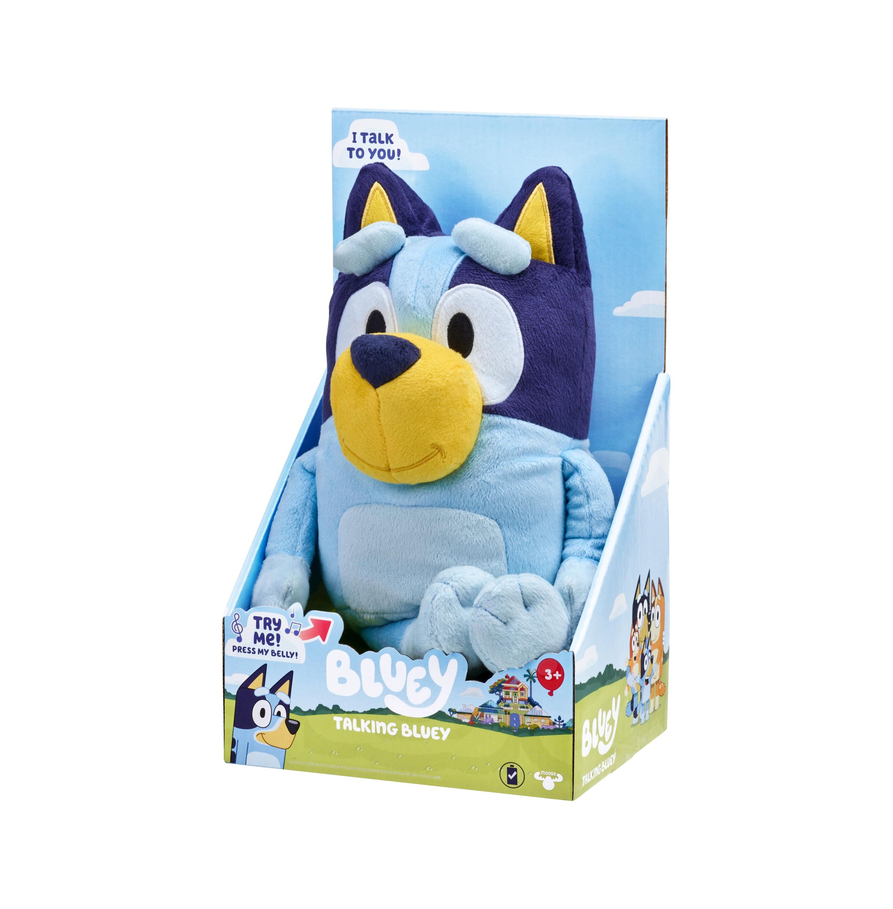 Bluey Talking Plush Toy with 13 Sound Effects - Interactive Stuffed Animal for Kids, Perfect for Playtime, Gifts and Cuddling