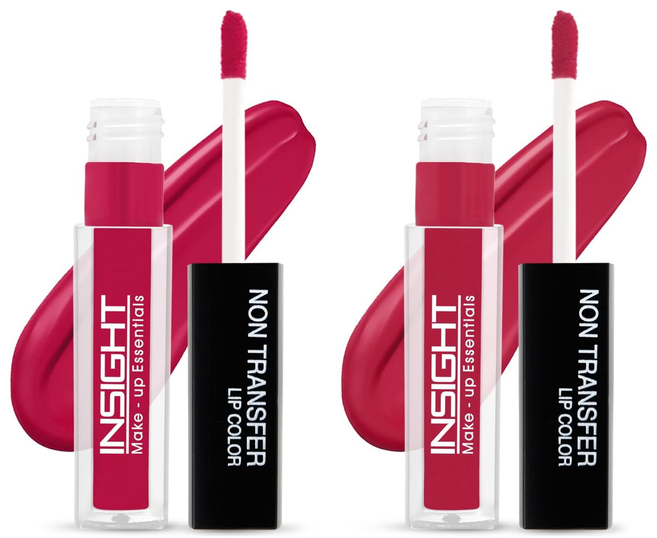 Insight Long-Lasting Non-Transfer Lipstick - 4ml (07 Satin Rose & 05 Cocoa Plum) - Smudge-Proof Matte Lip Color for All-Day Wear, Perfect for Work, Dates & Special Events