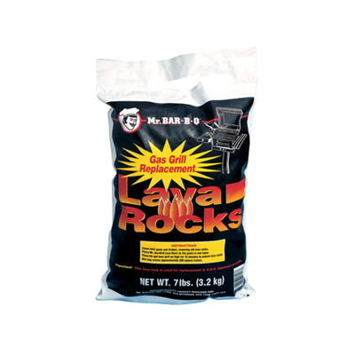 Chef Master 133 1104 Natural Lava Rock for Grilling - 7lb Bag - Perfect for BBQ, Smokers & Outdoor Cooking
