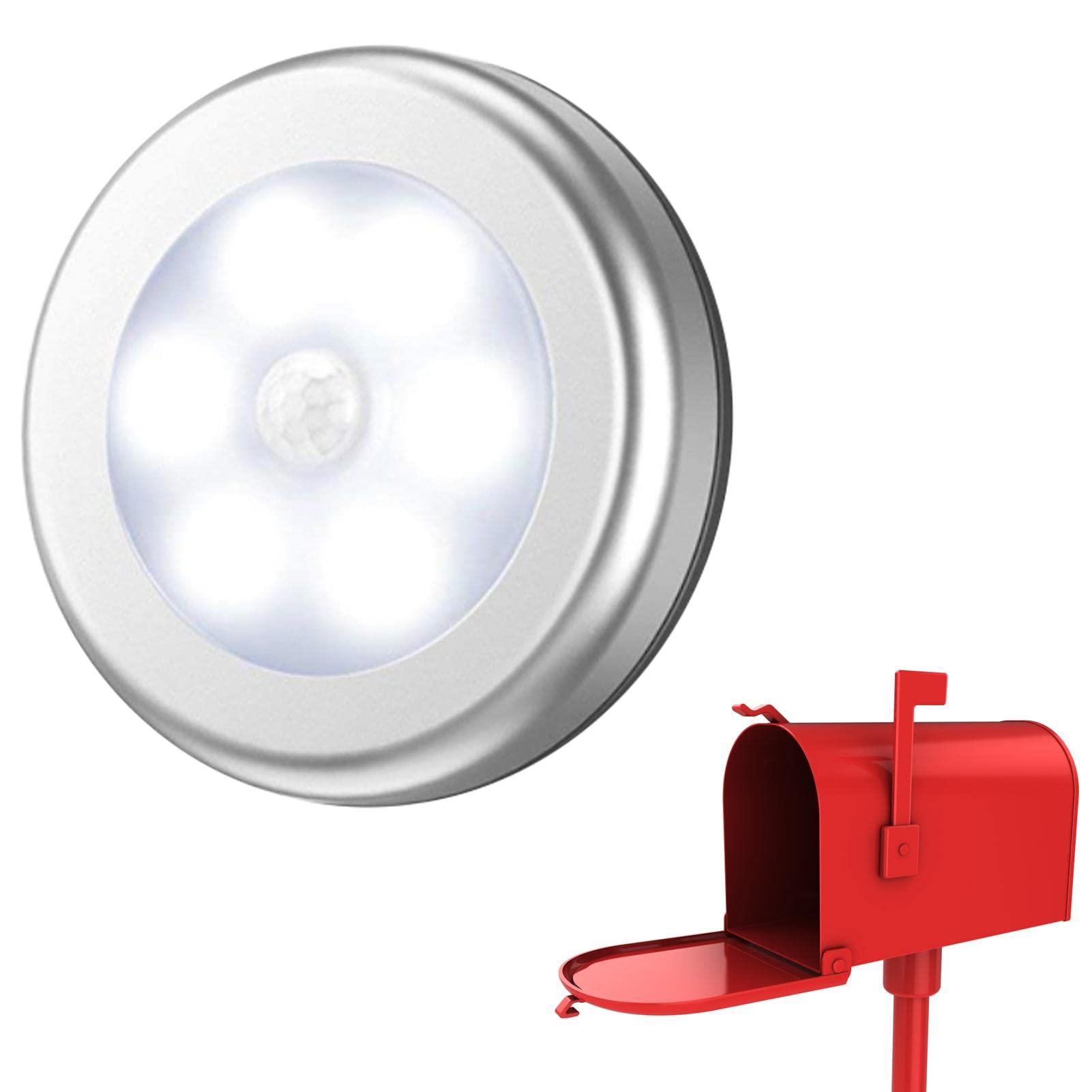 Motion Sensor LED Closet Lights - Battery Powered Indoor Night Light for Home, Kitchen, Hallway, Cabinet & Wardrobe | Perfect for Bedroom Safety, Mailbox Lighting & Dark Space Illumination