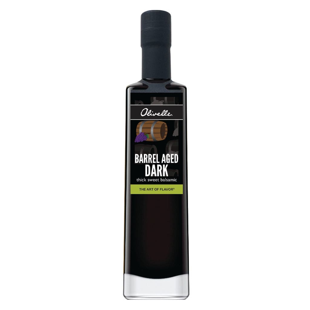 Olivelle Barrel Aged Dark Thick Sweet Balsamic Vinegar - Premium Italian Balsamic for Salads, Marinades & Gourmet Cooking