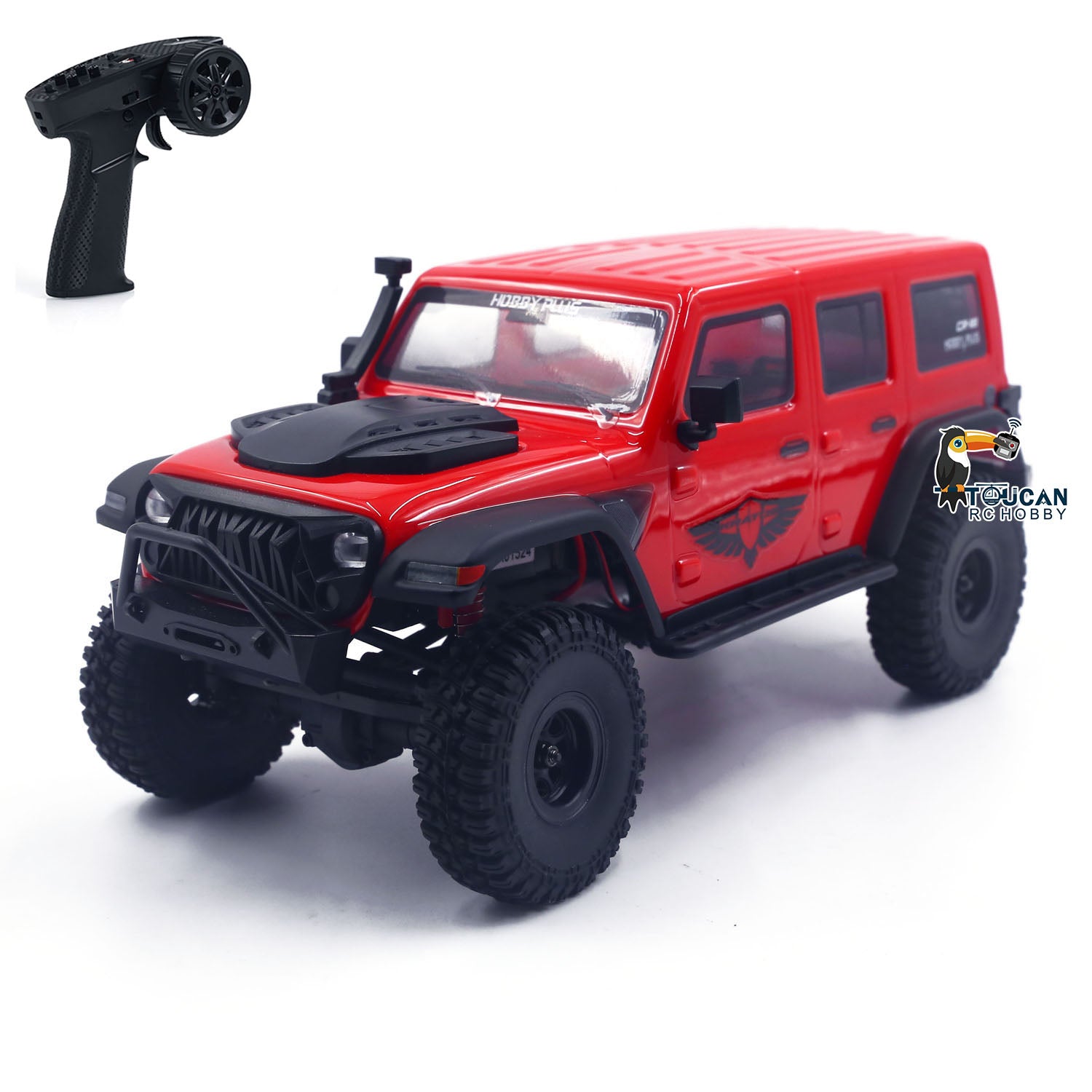 1:18 Hobby Plus CR18 RTR 4x4 RC Rock Crawler - Ready to Run Remote Control Off-Road Vehicle for Adults & Kids - Perfect for Trail Adventures, Backyard Crawling and RC Hobby Enthusiasts