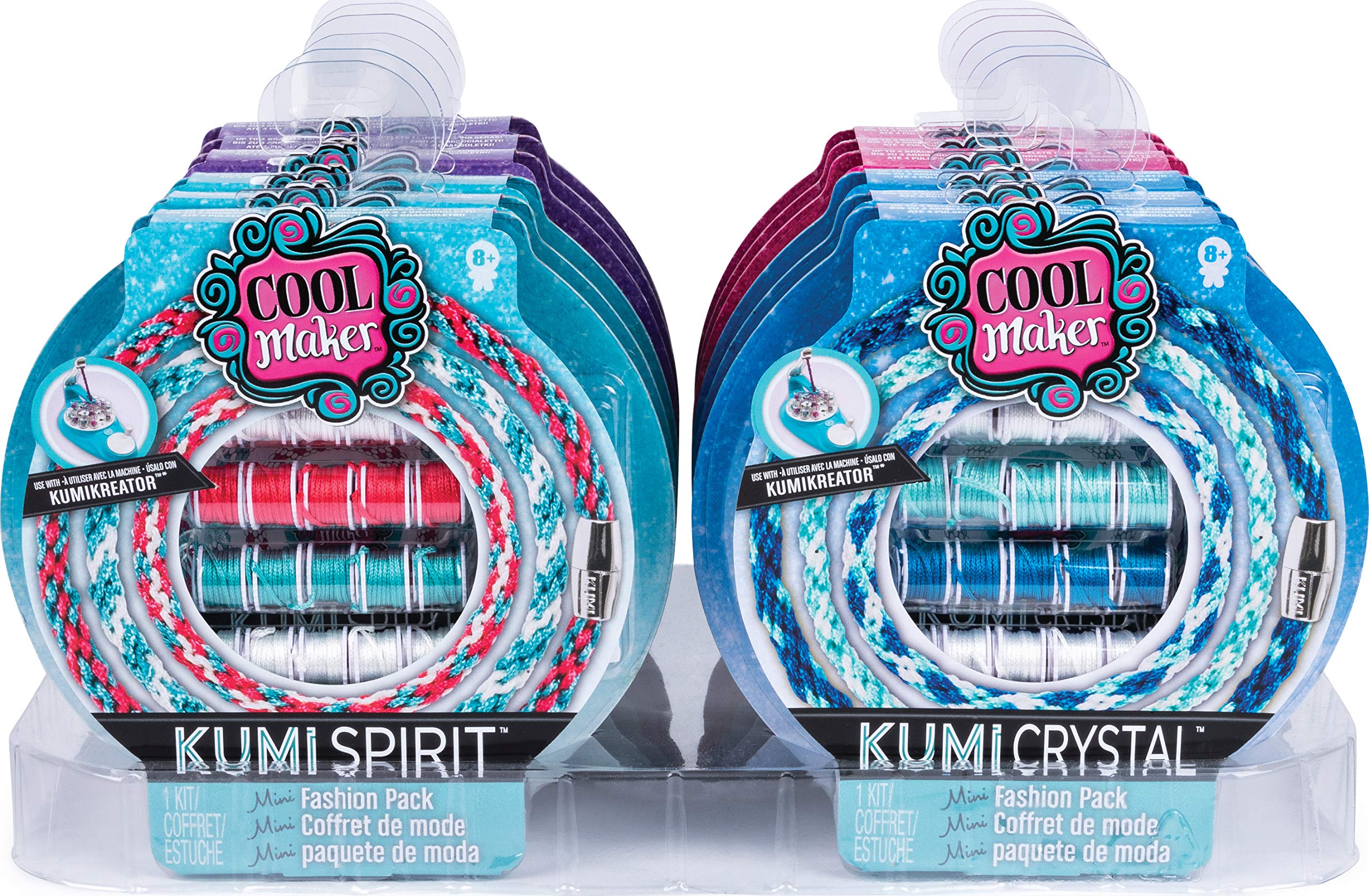 Cool Maker - 6045486 - Creative Crafts - Small Kumi Kreator Refill Pack - Random Patterns - Perfect for DIY Jewelry, Kids Crafts & Party Favors