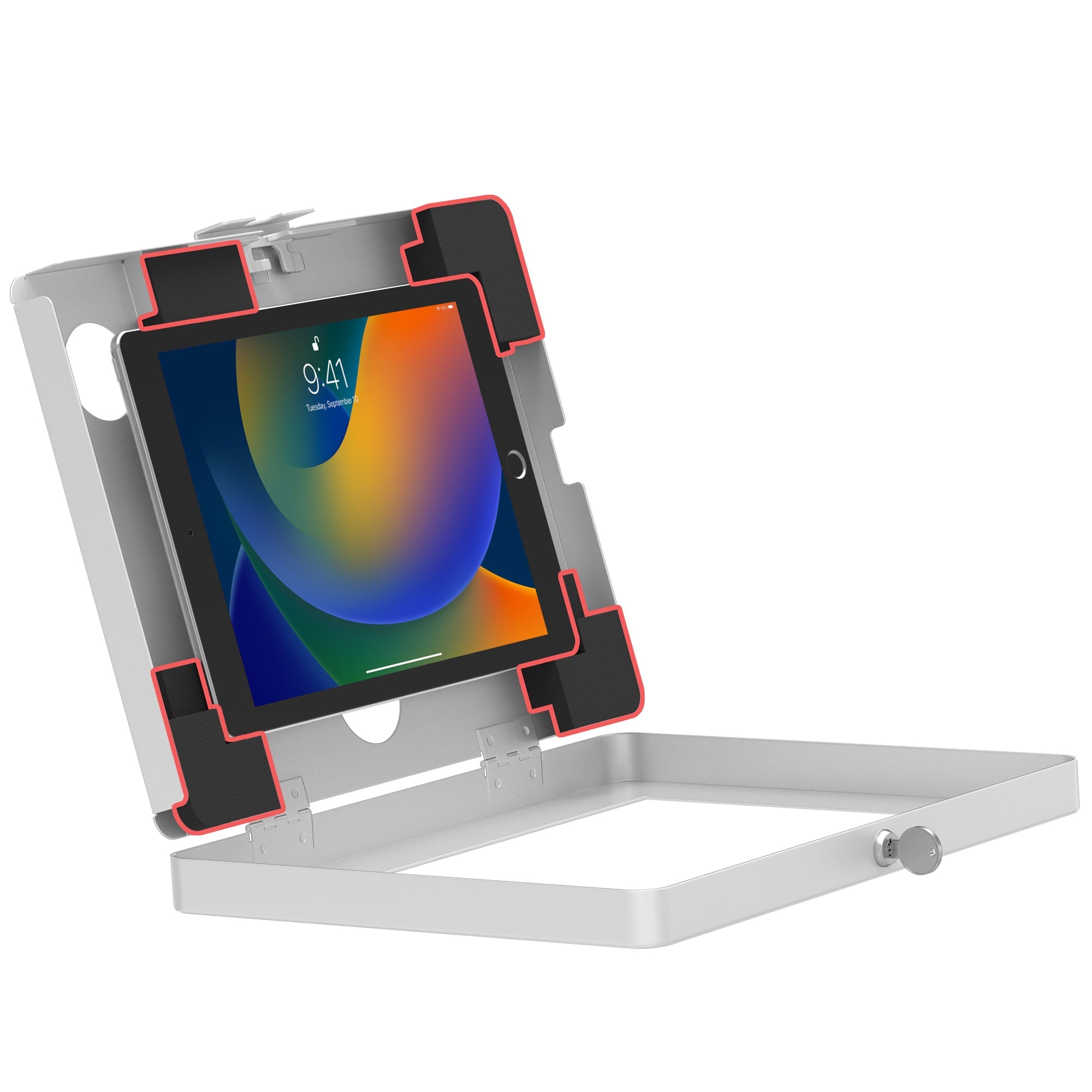 Premium Locking Wall Mount - Heavy Duty Secure Bracket for TV, Monitor & Shelf - Easy Installation for Home & Office Use