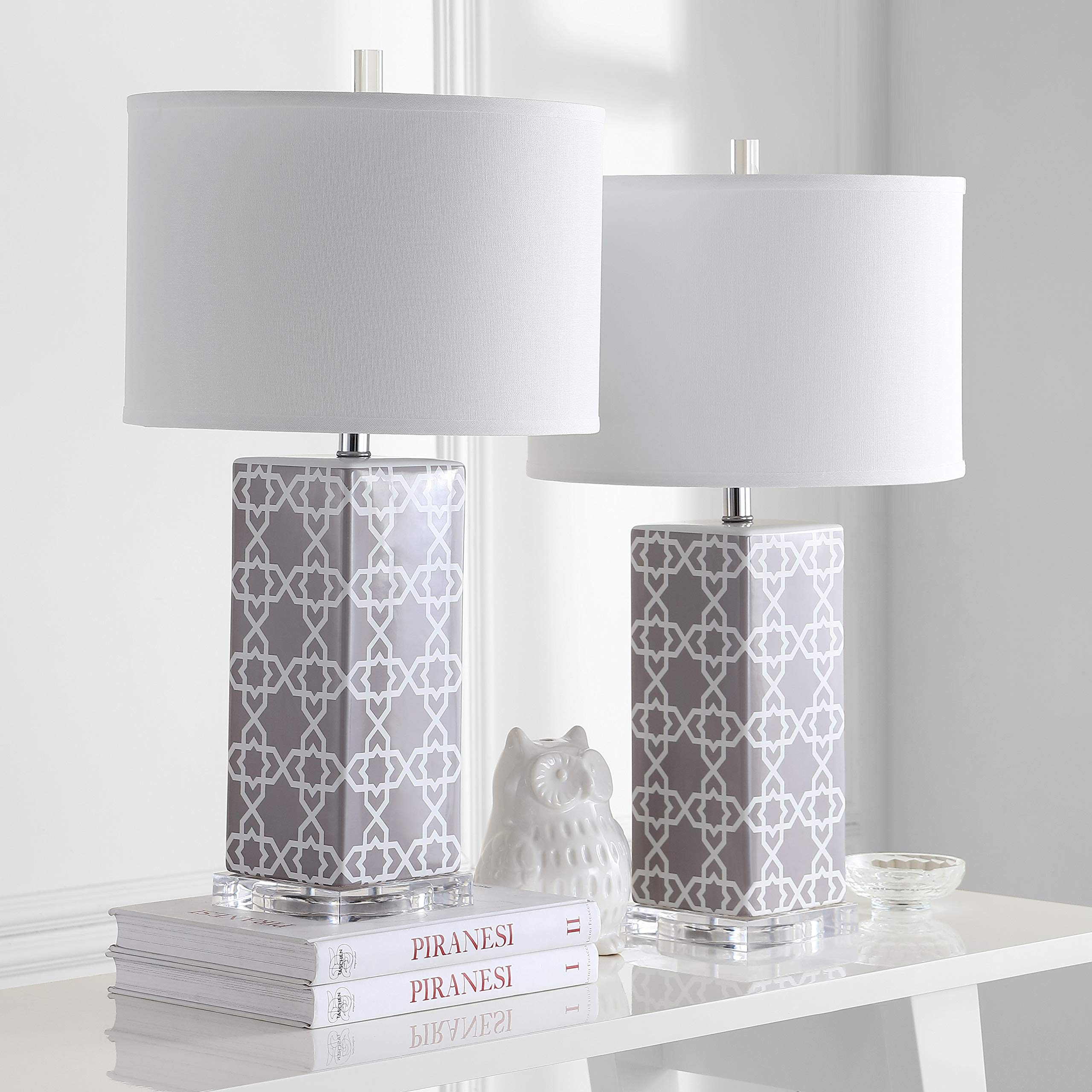 SAFAVIEH Modern Quatrefoil Table Lamp Set of 2 - 27