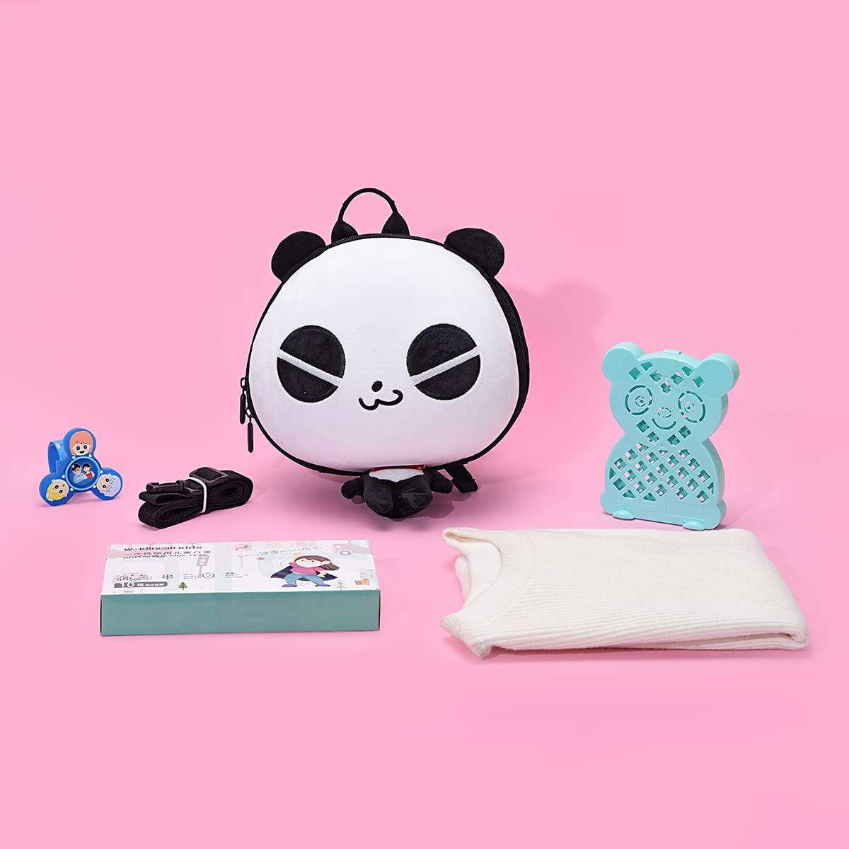 Toddler Safety Harness Backpack - Panda Plush Animal Leash for Kids, Adjustable Child Walking Reins for Outdoor Adventures & Travel