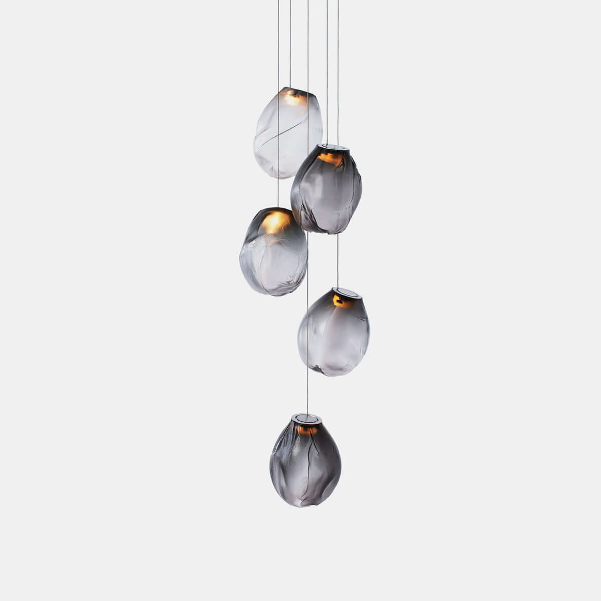 Stylish Blowing Liquid Glass Pendant Light - Modern Handcrafted Glass Chandelier for Dining Room, Kitchen Island & Bedroom Decor