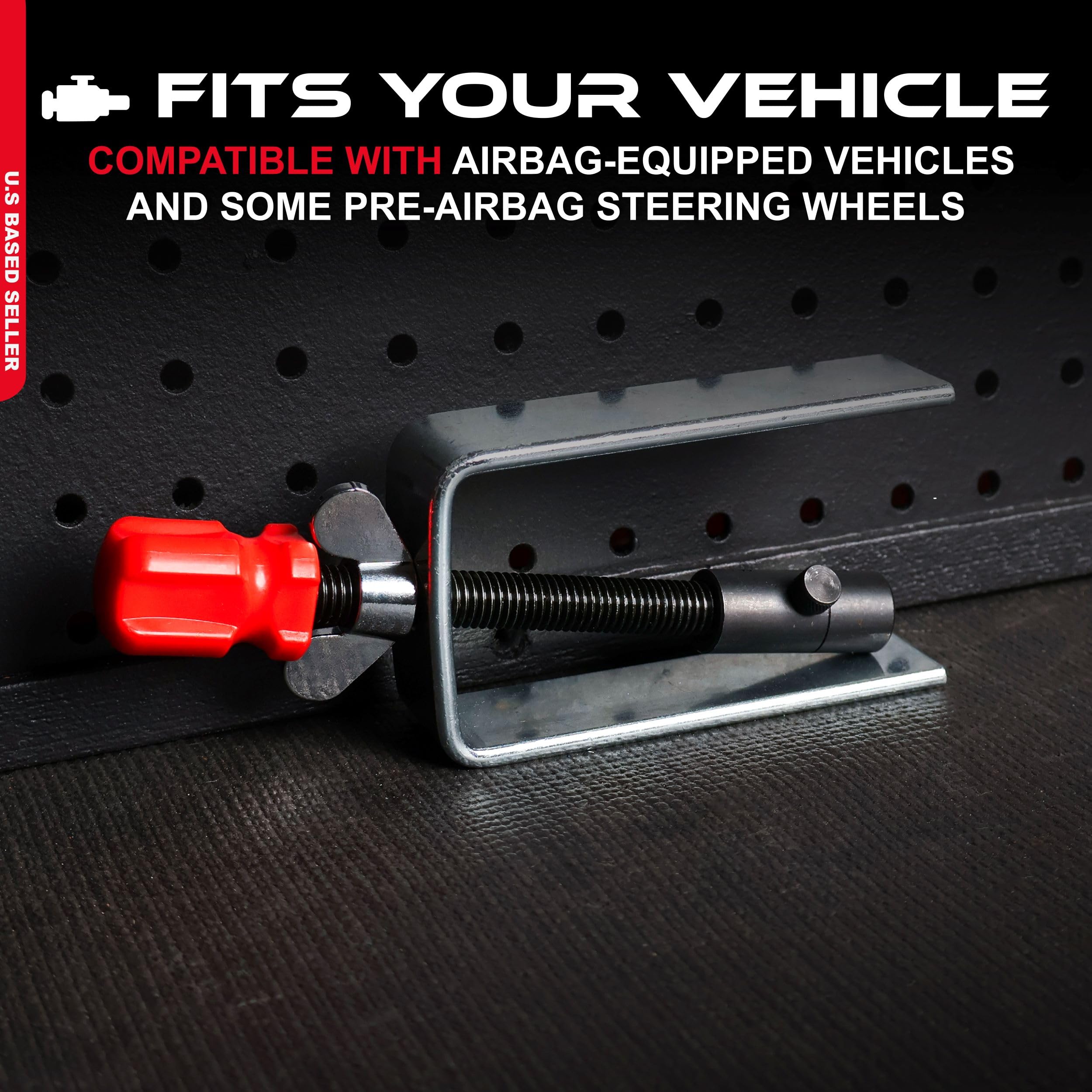 ABN Steering Wheel Lock Plate Removal Tool - Universal Car Steering Column Lock Repair Kit for GM, Ford, Chrysler - Perfect for Auto Mechanics & DIY Car Repairs