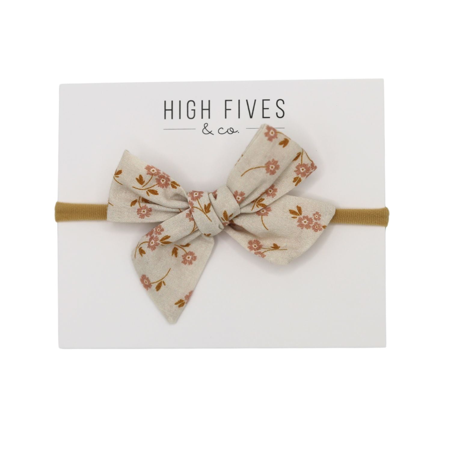 Floral Linen Bow Nylon Headband for Women - Elegant Hair Accessory for Weddings, Parties & Everyday Wear